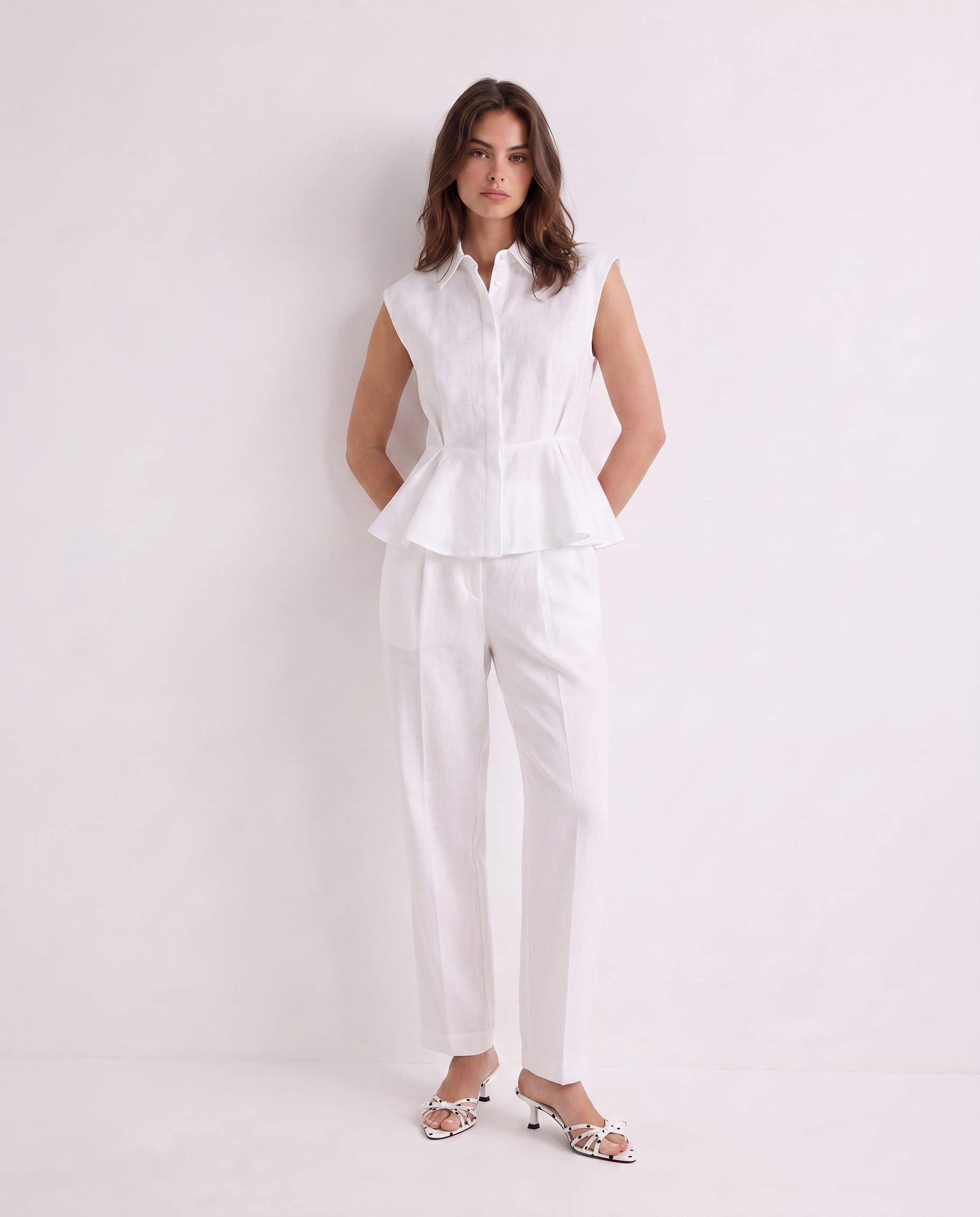 Soleil Pants White