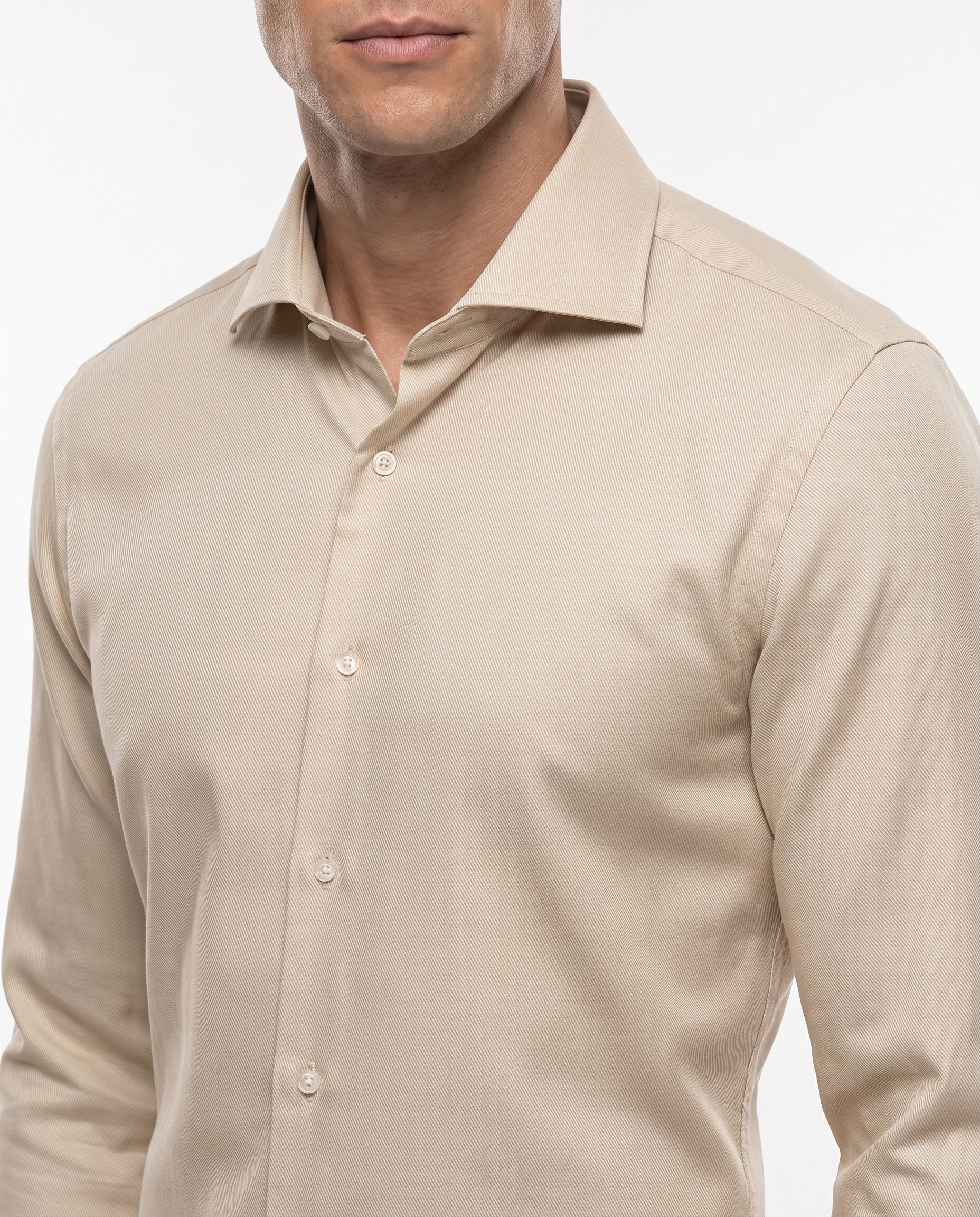 Classic Collar Shirt Bej