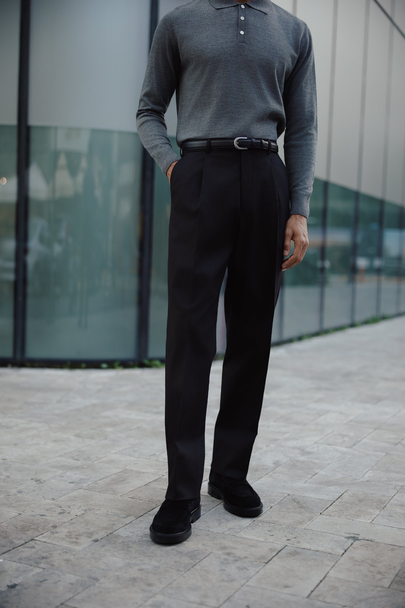 Tokyo Modern Fit Pants Black
