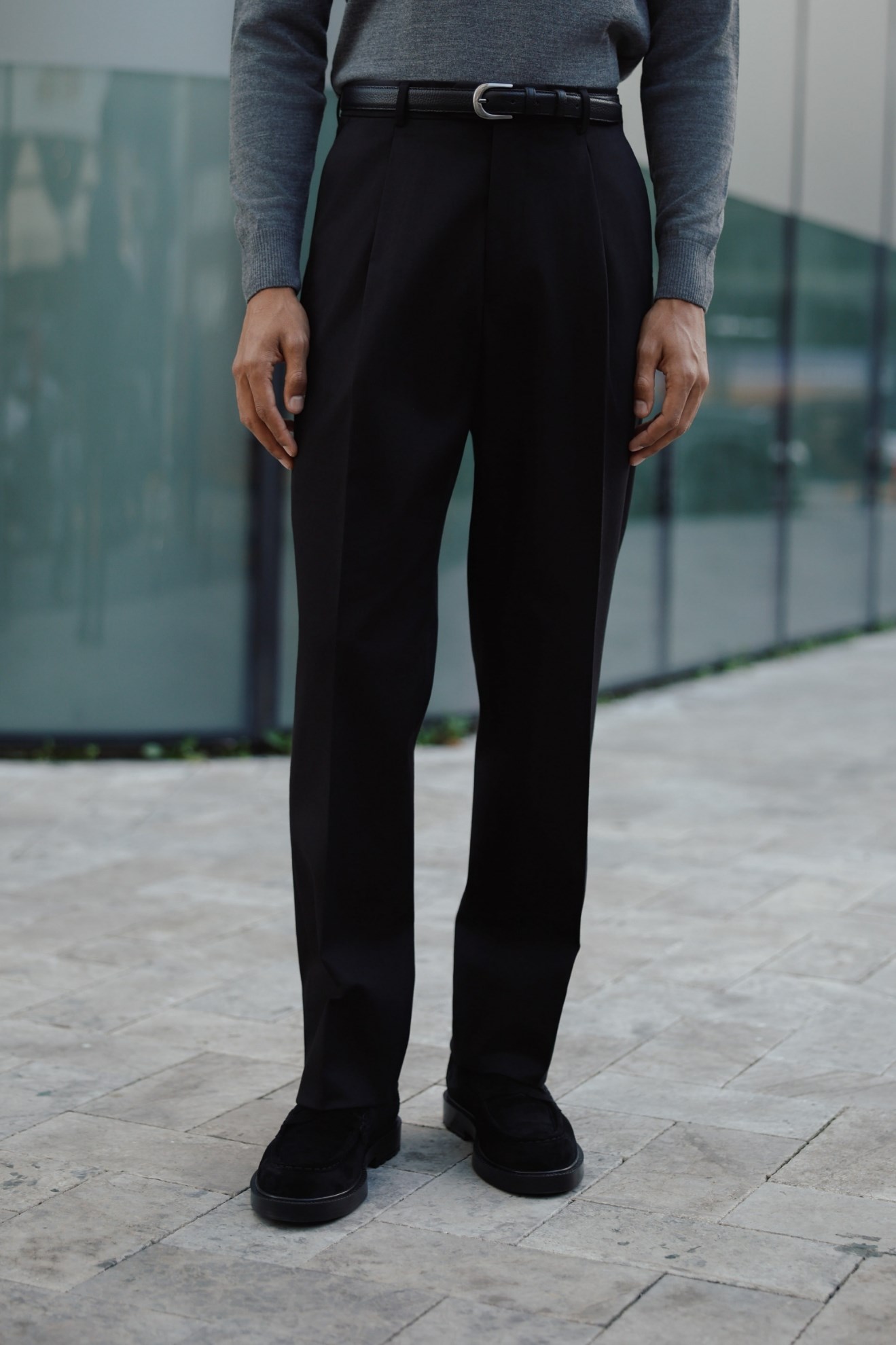 Tokyo Modern Fit Pants Black
