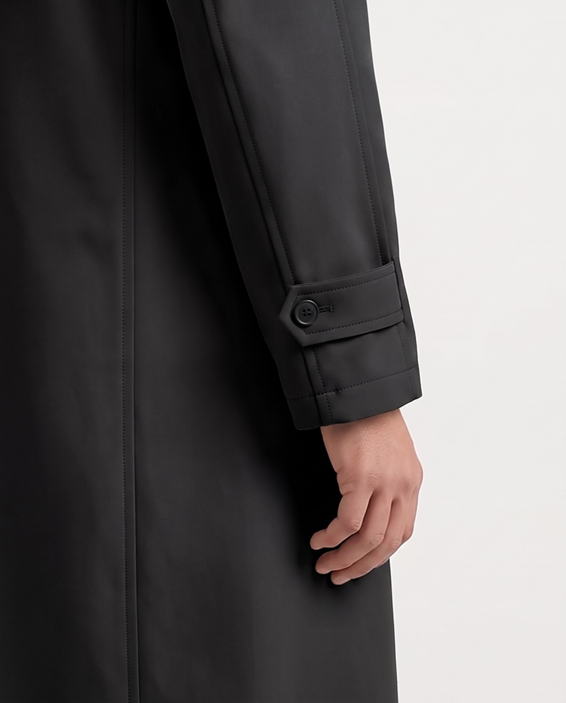Fronze Trench Coat Siyah