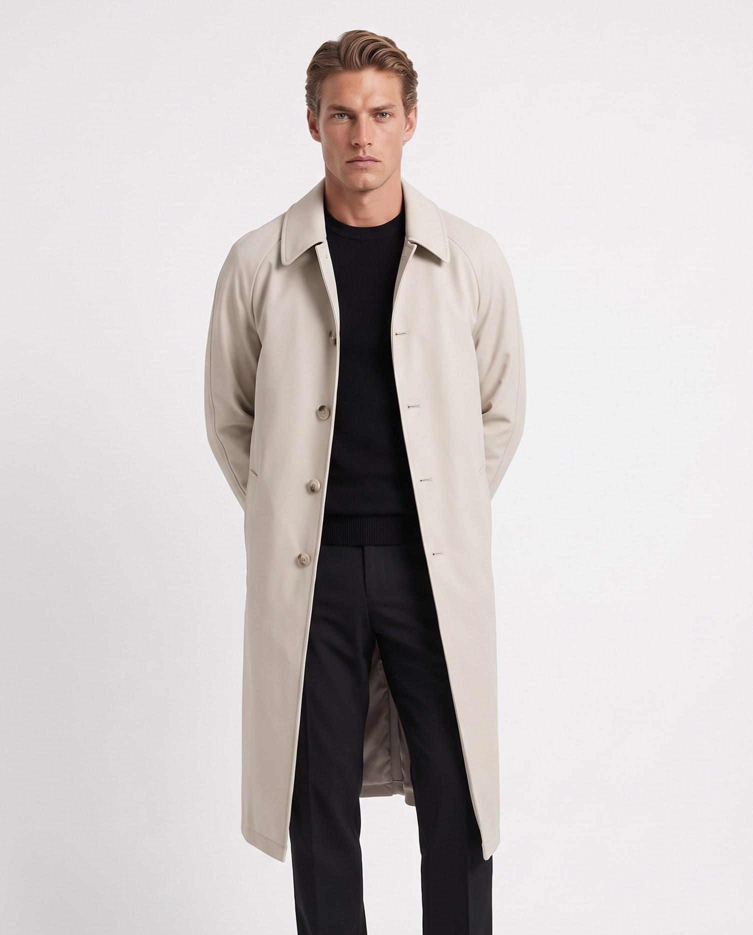 Fronze Trench Coat Taş