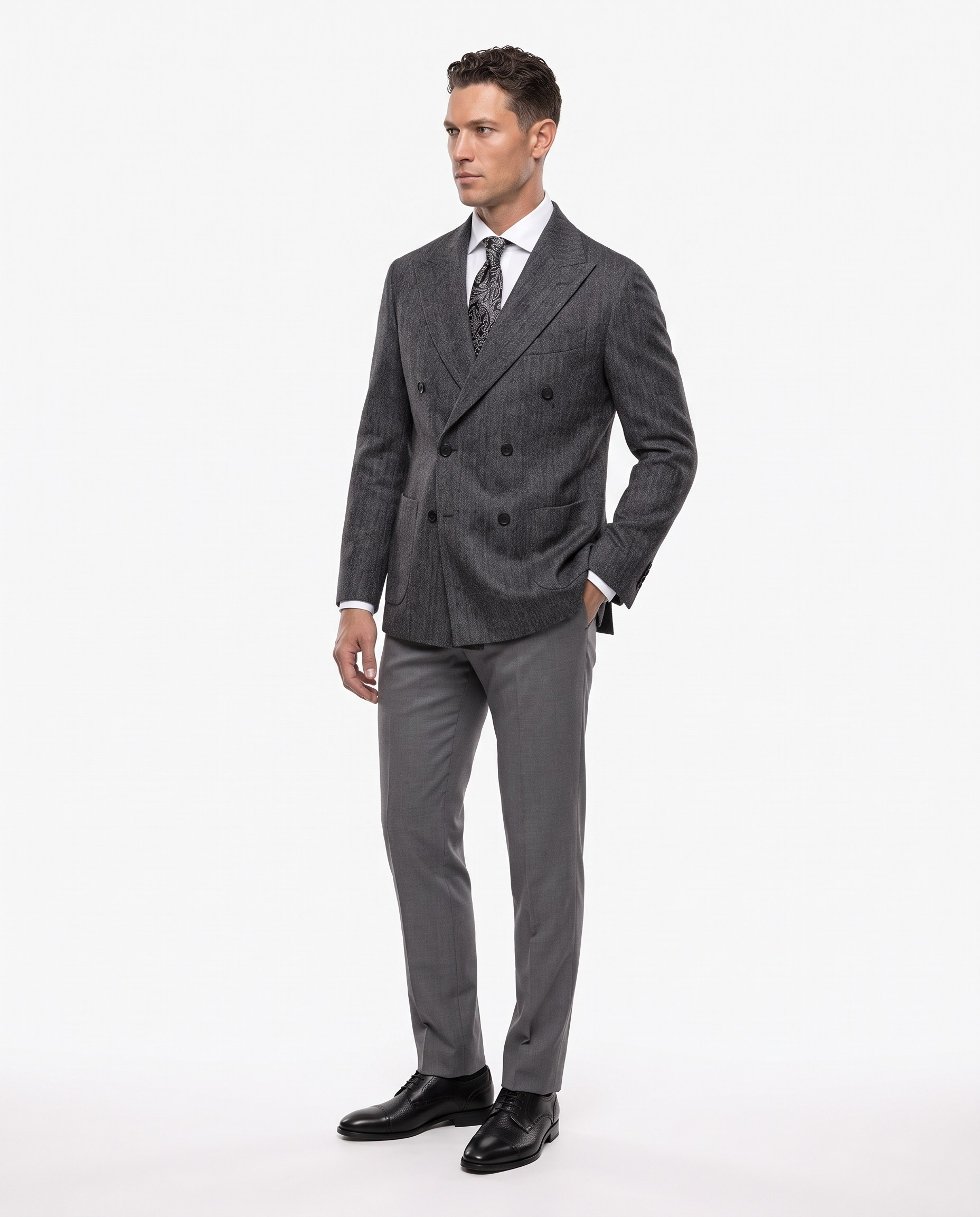 Chester Cross-Front Jacket Black