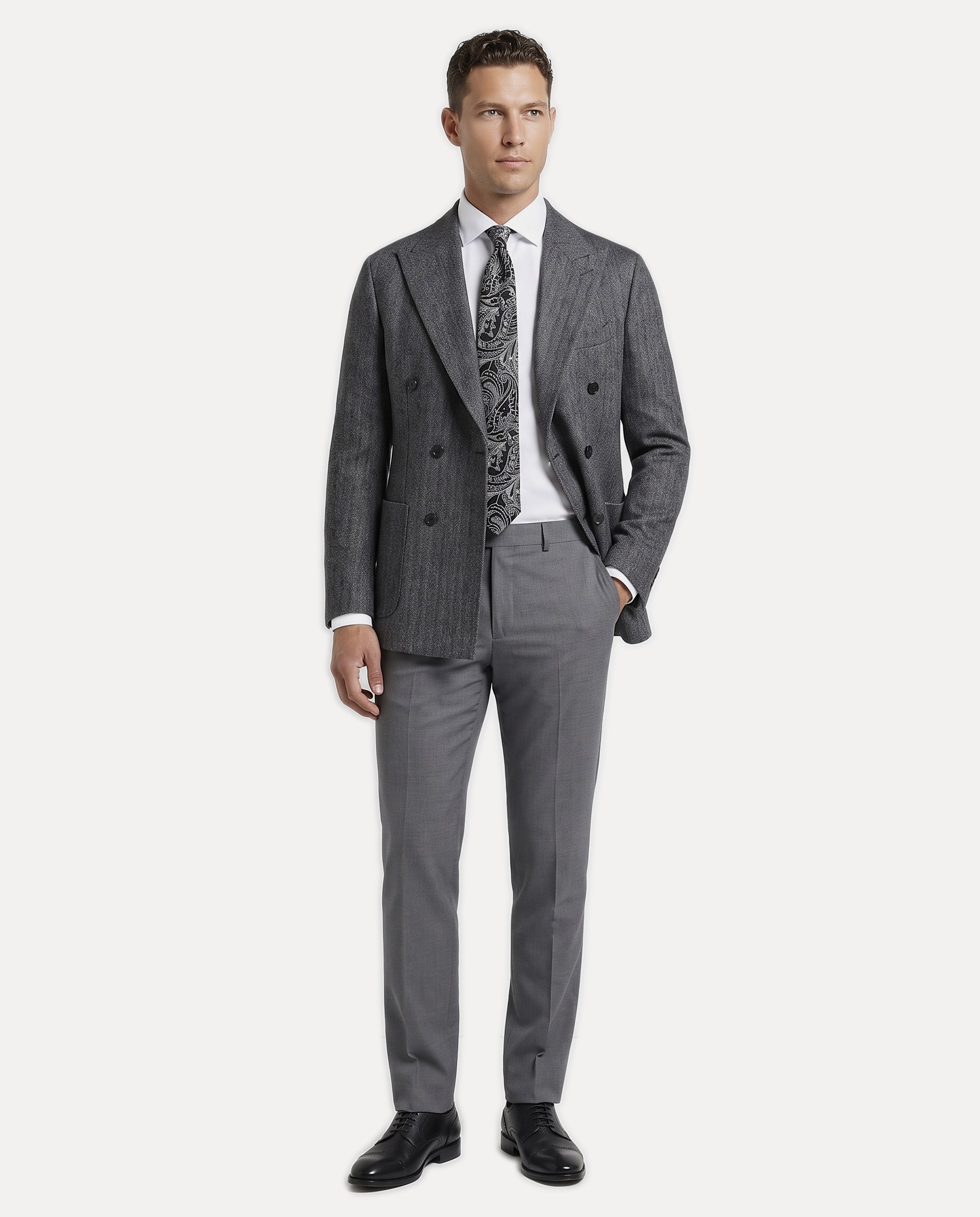 Chester Cross-Front Jacket Black