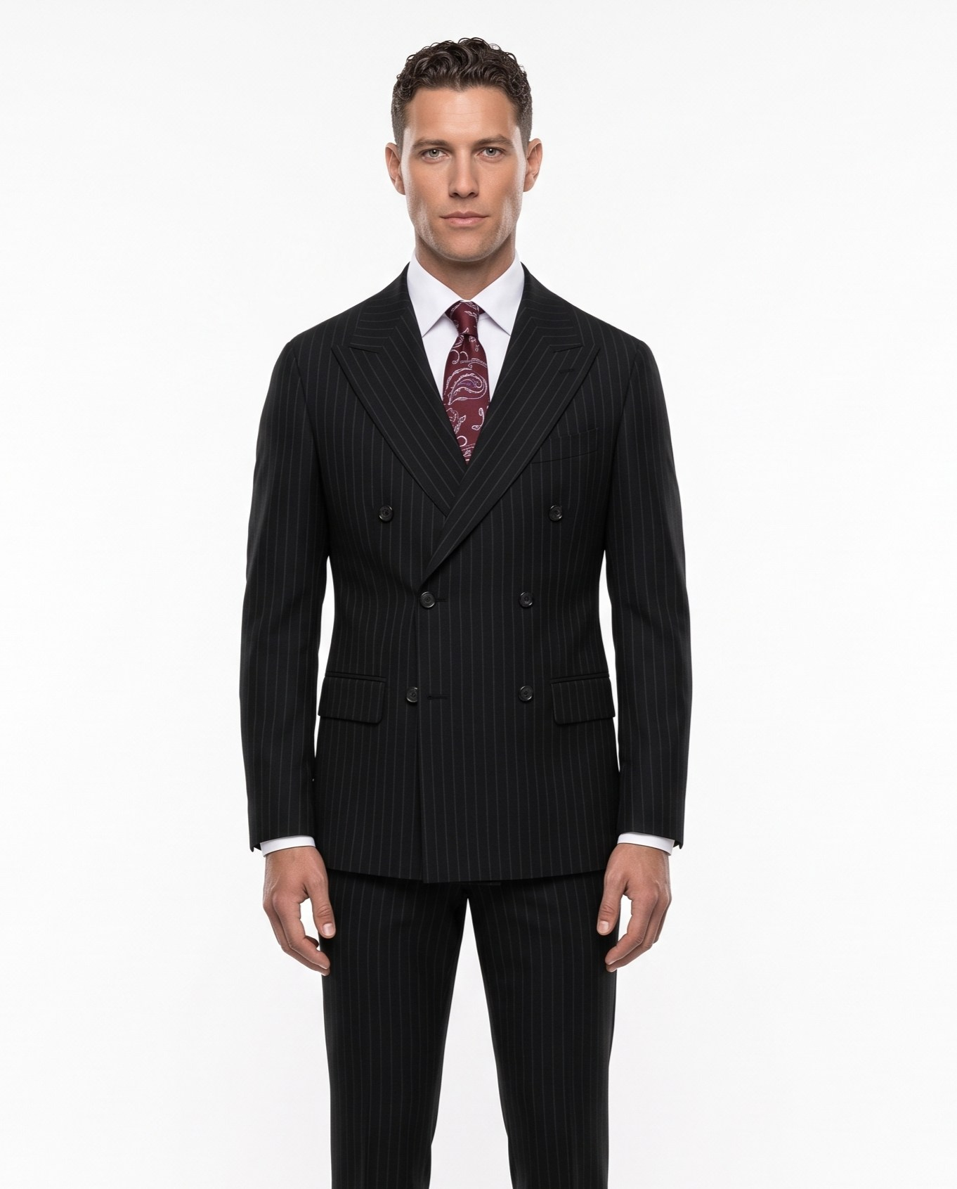Vermeer Cross-Cut Suit Black