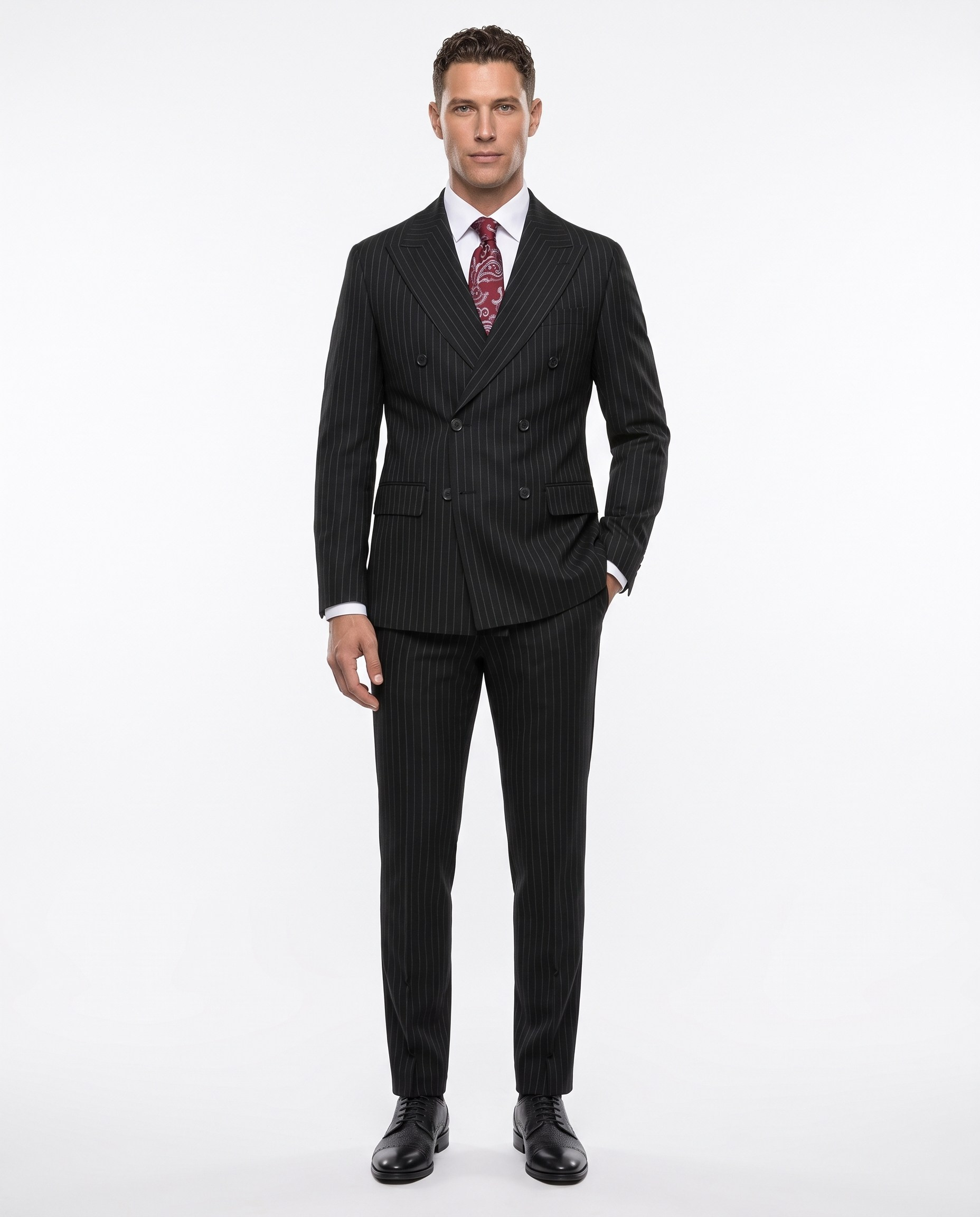 Vermeer Cross-Cut Suit Black
