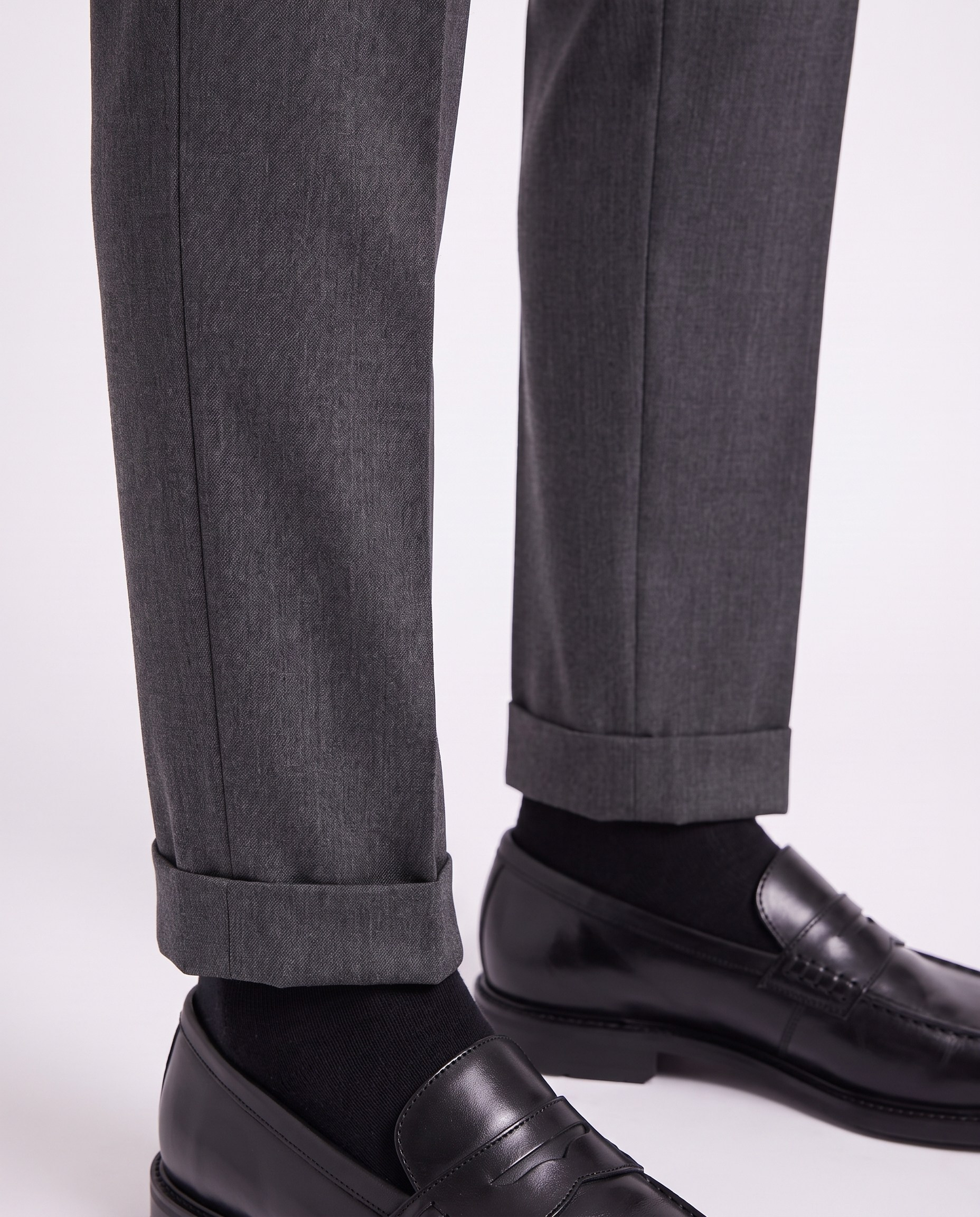 Zayn Double-Pleated Pants Smoked
