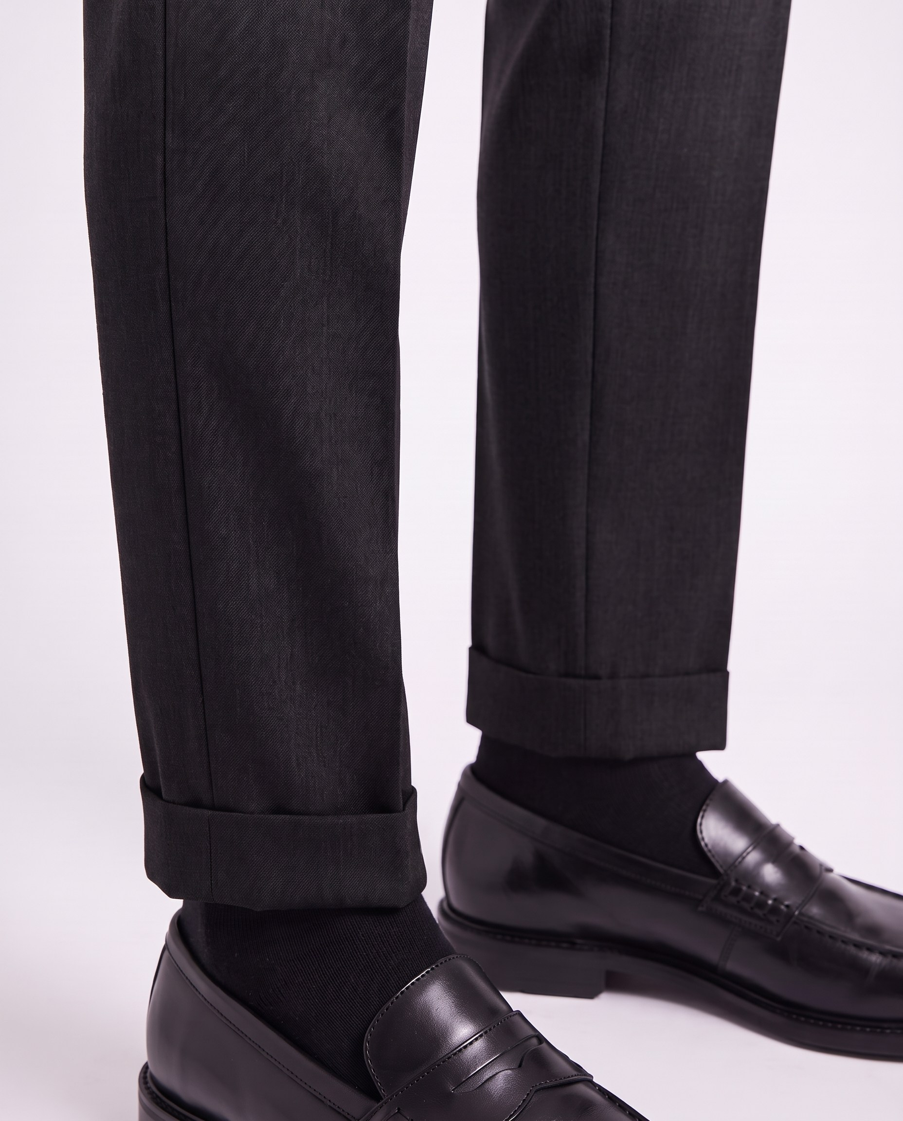 Zayn Double-Pleated Pants Black