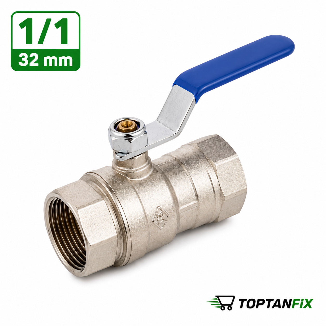 1/1 Metal Kollu Küresel Vana
