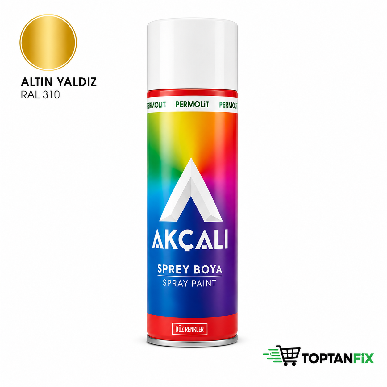 Akçalı 310 400 ml Altın Yaldız Sprey Boya