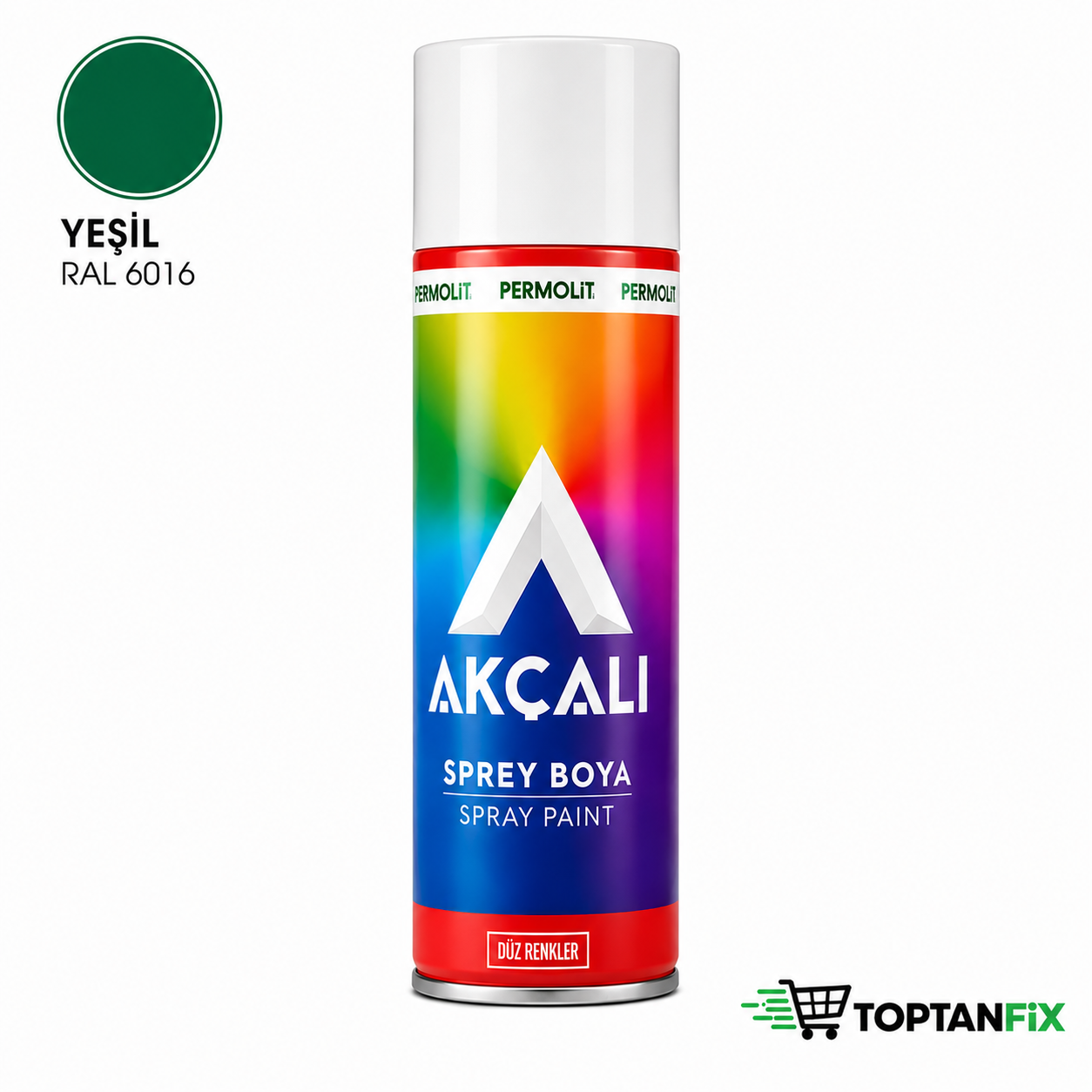 Akçalı 313 400 ml Yeşil Sprey Boya