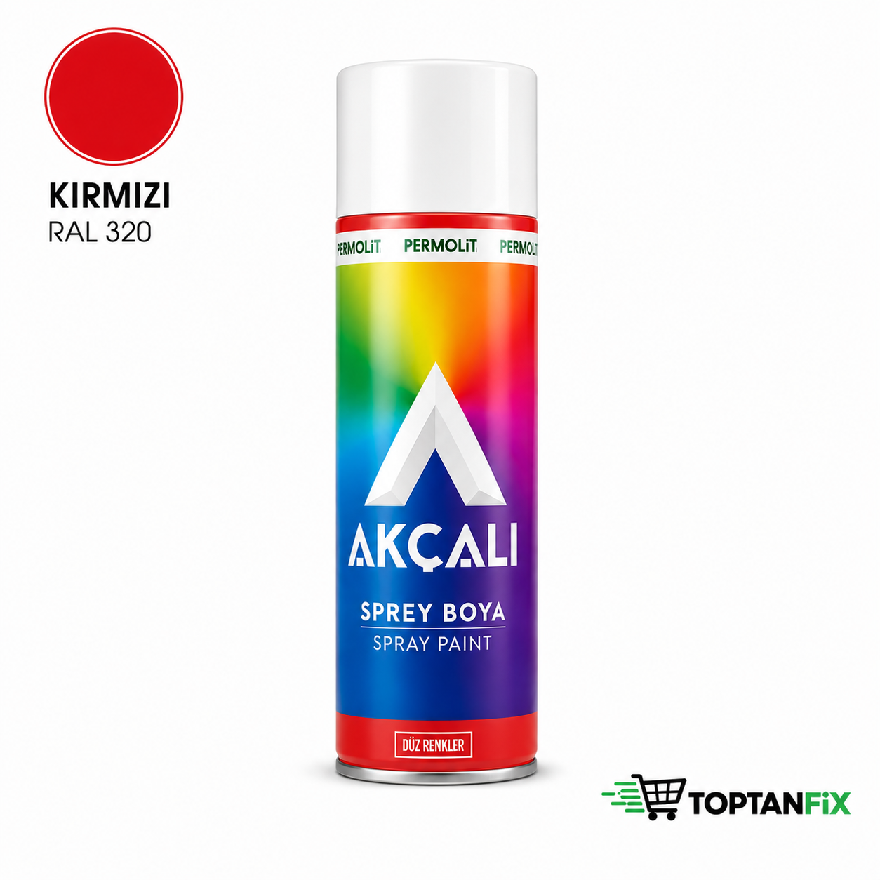 Akçalı 320 400 ml Kırmızı Sprey Boya