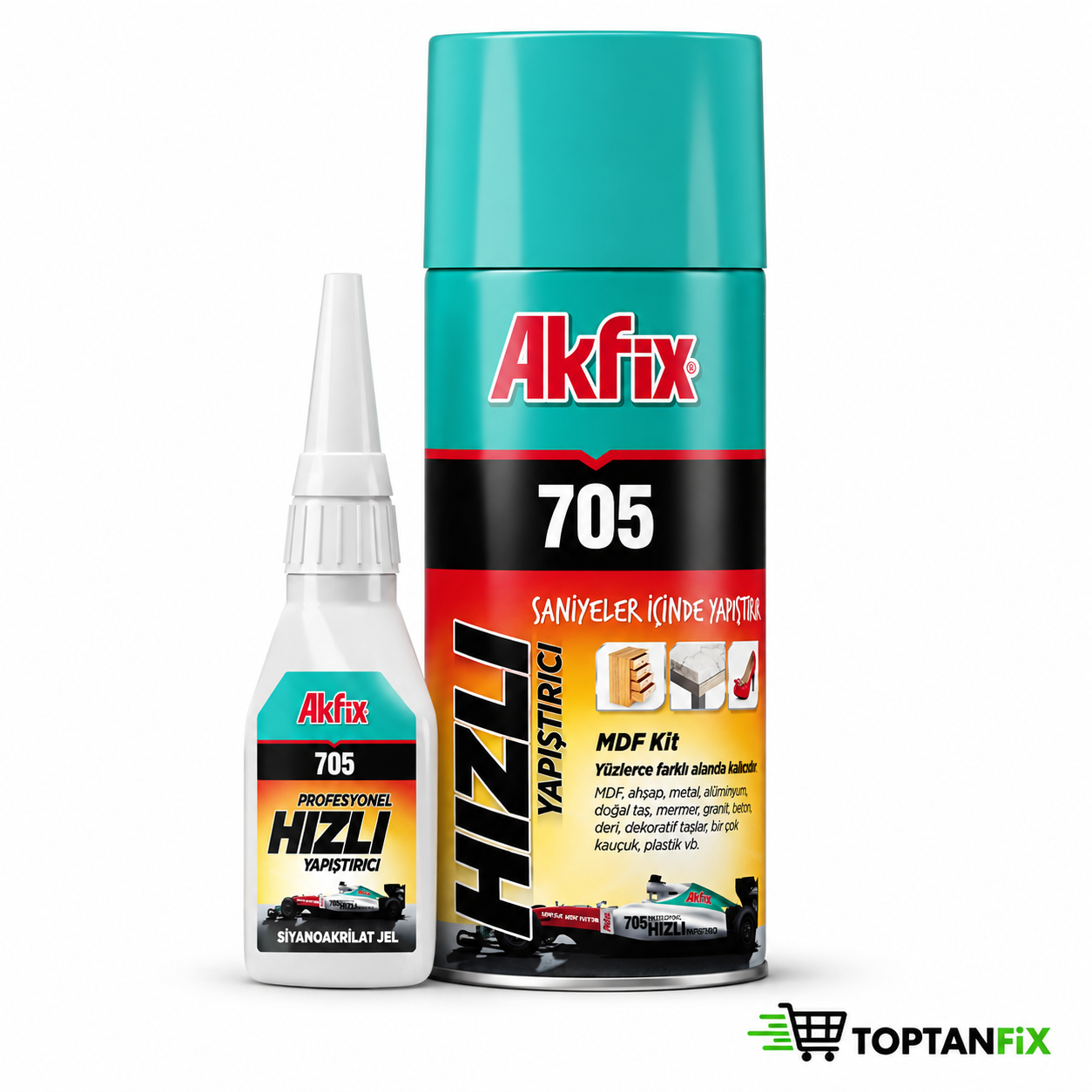 Akfix 705 Profesyonel Hızlı Yapıştırıcı Japon 200 ml 50 gr 