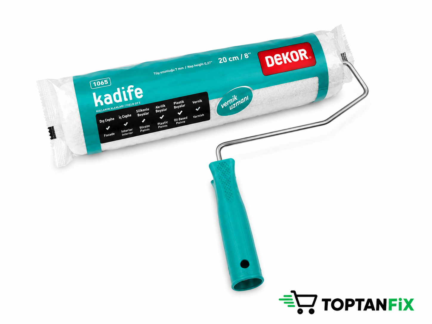 Dekor 1065 Kadife 20 cm Boya Rulosu