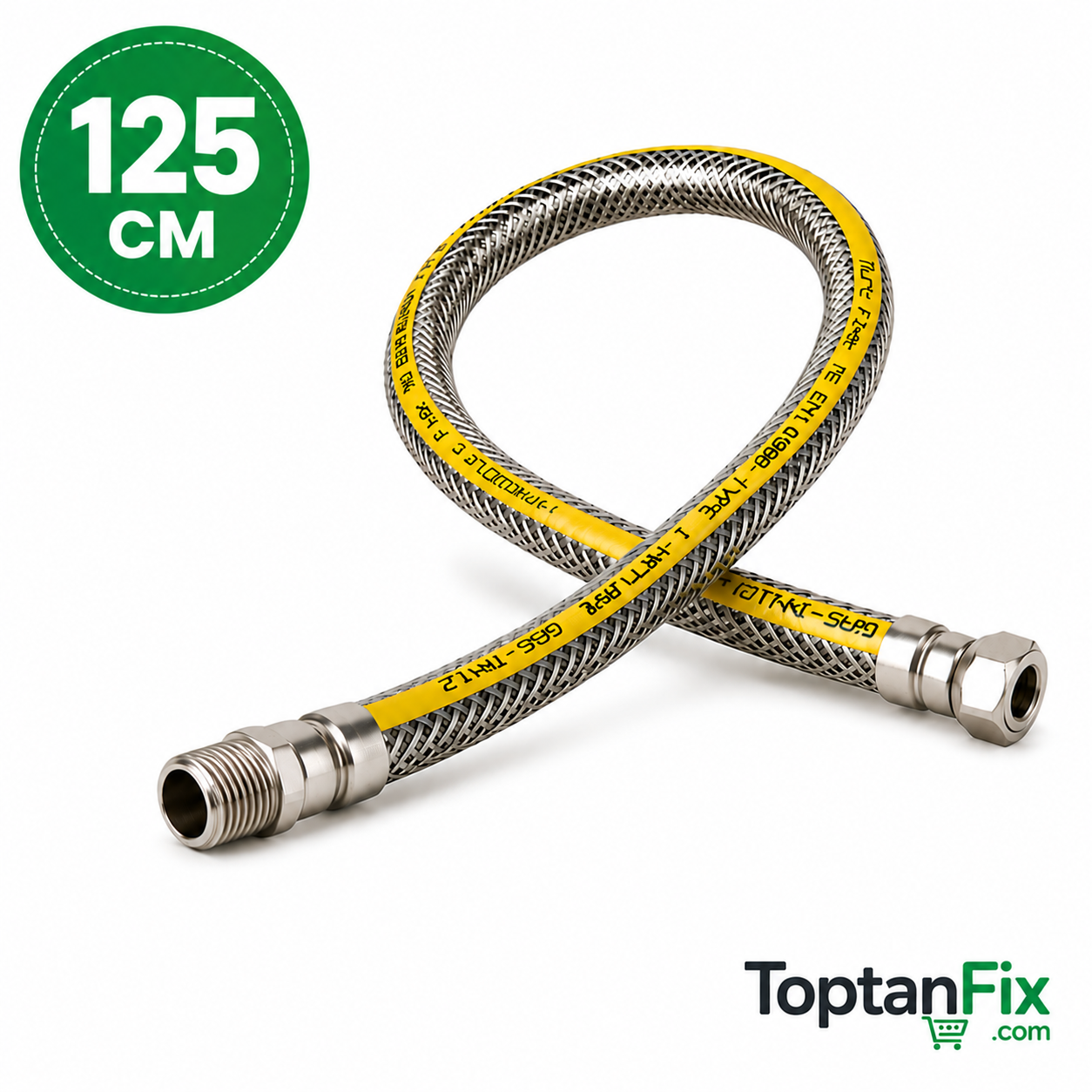 Doğalgaz Ocak Flex Hortum 125 Cm