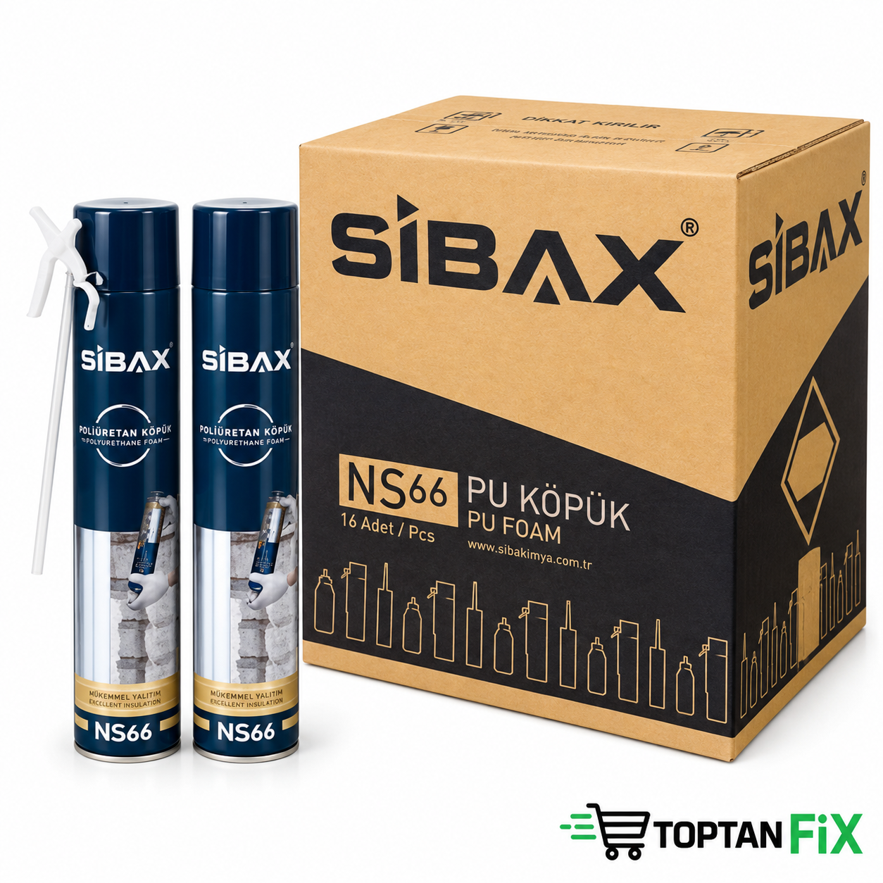 Sibax NS66 600 gr 16 Adet Poliüretan Köpük