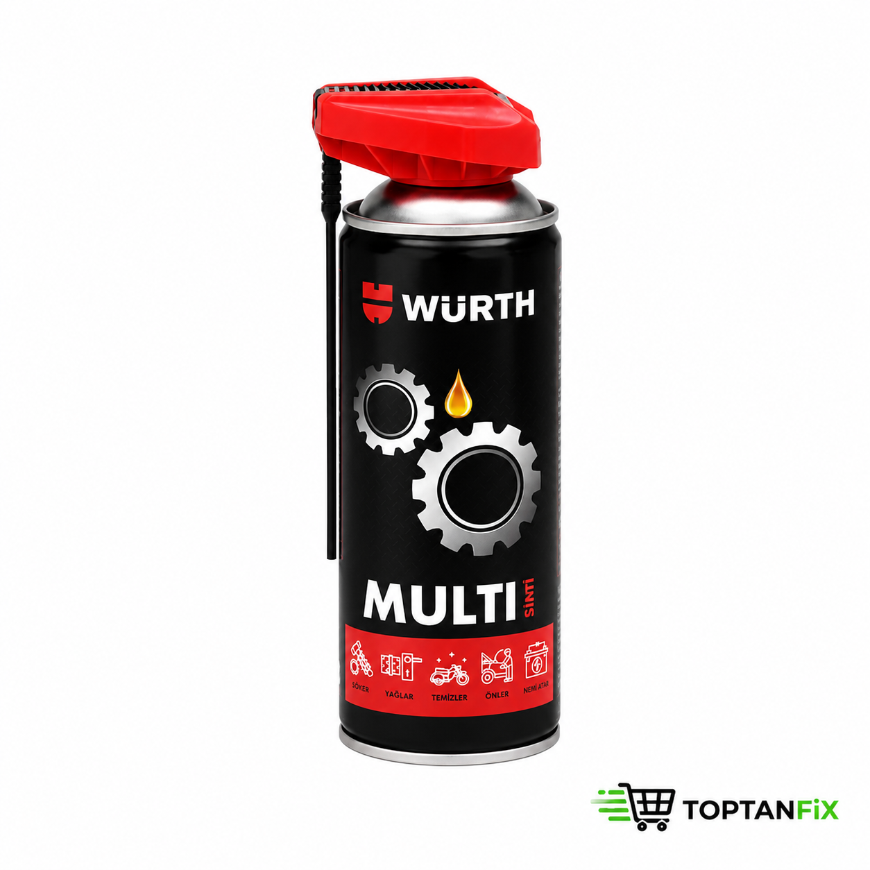 Würth Multi 5In1 Çok Amaçlı Yağlama Temizleme Sprey 400Ml