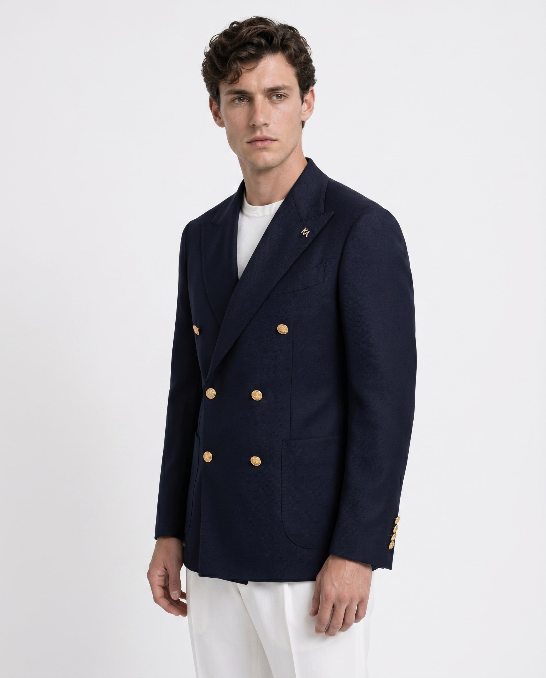 Drake Double-Breasted Jacket Navy