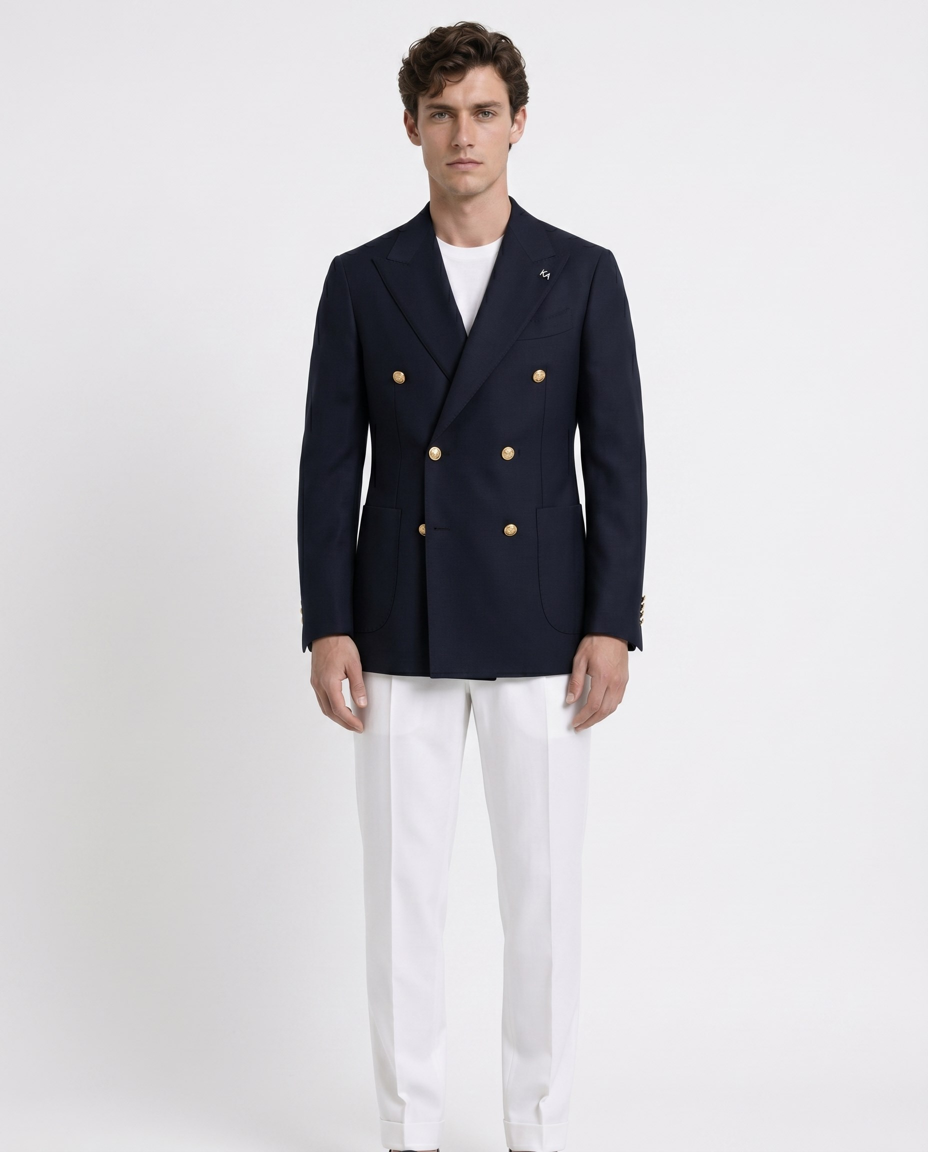 Drake Double-Breasted Jacket Navy