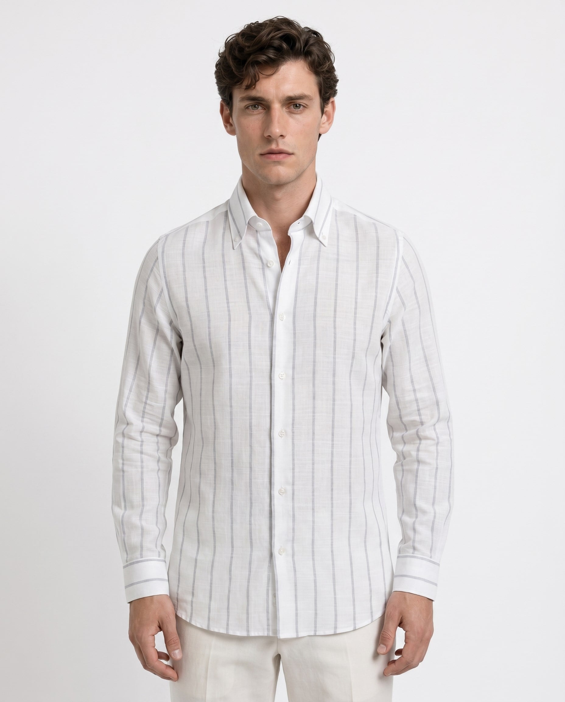 Enzo Collared Shirt Grey