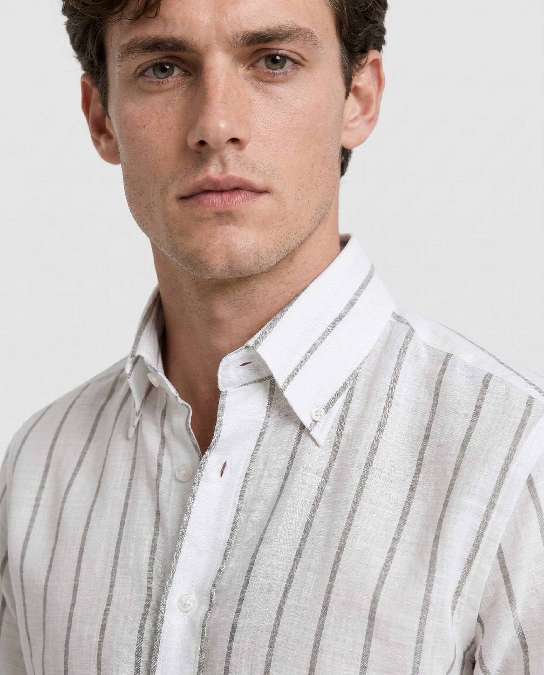 Enzo Collared Shirt Khaki