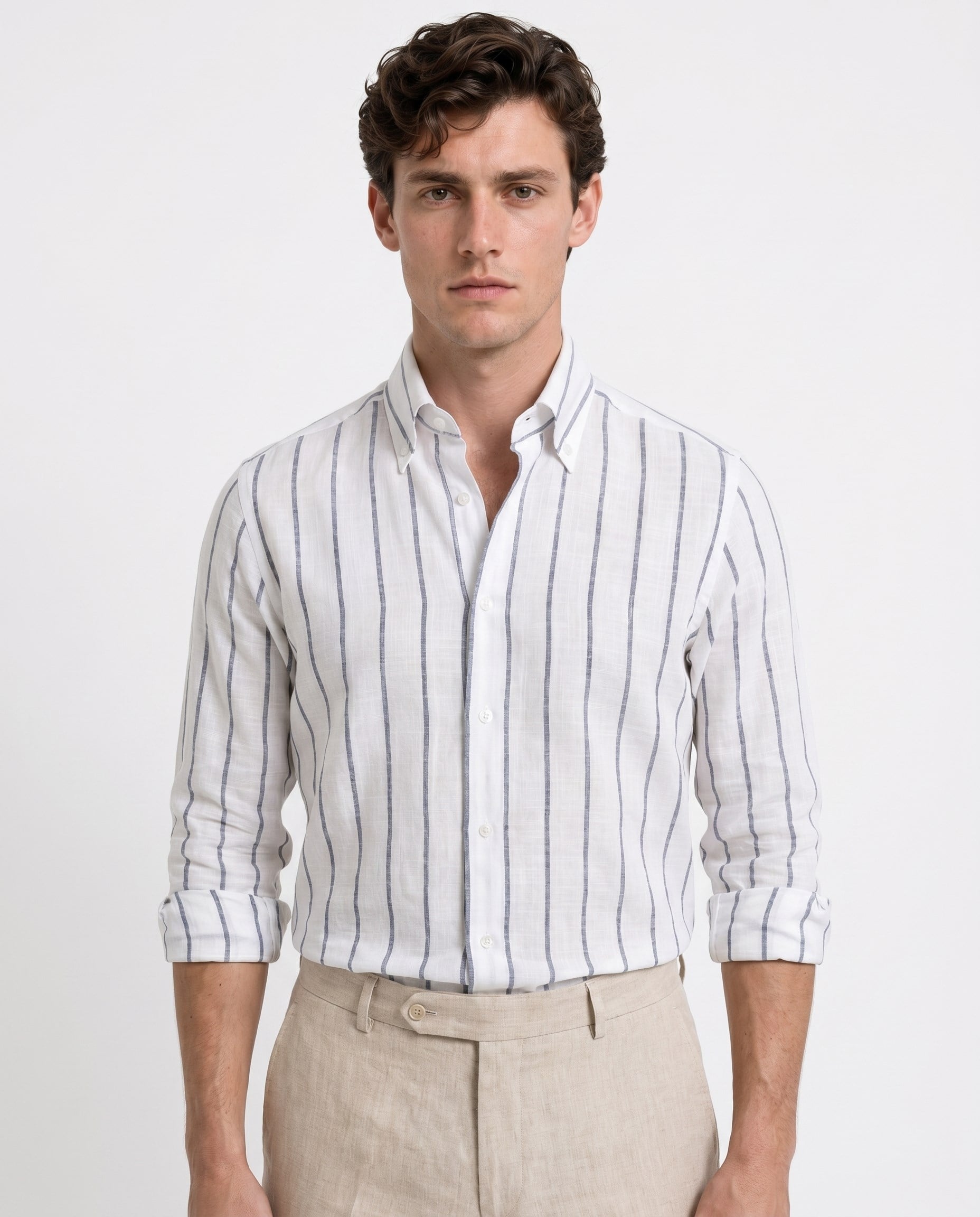 Enzo Collared Shirt Navy
