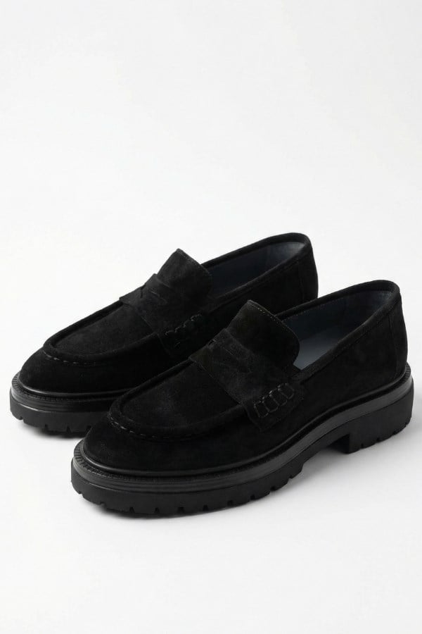 Munich Casual Shoes Black  Süet