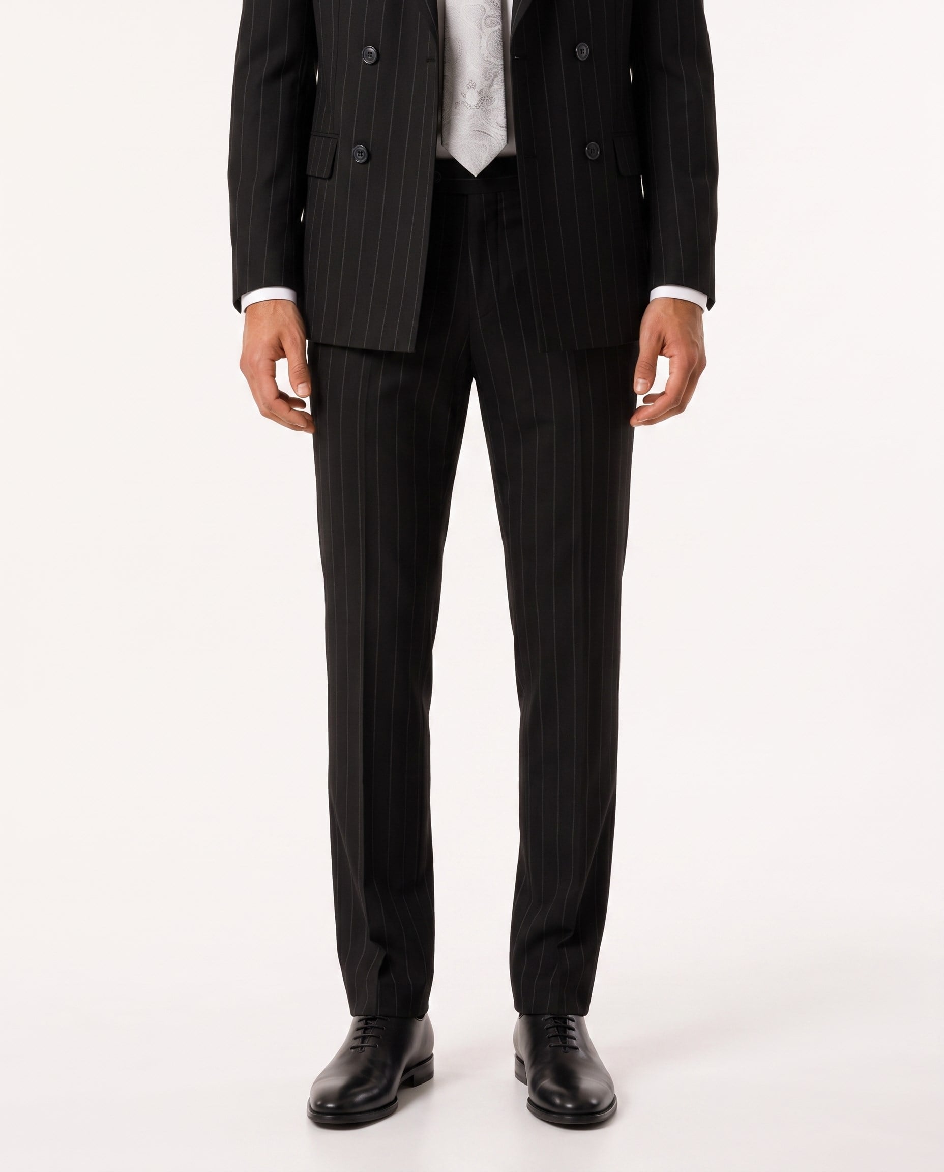 Paganini Double-Breasted Suit Black