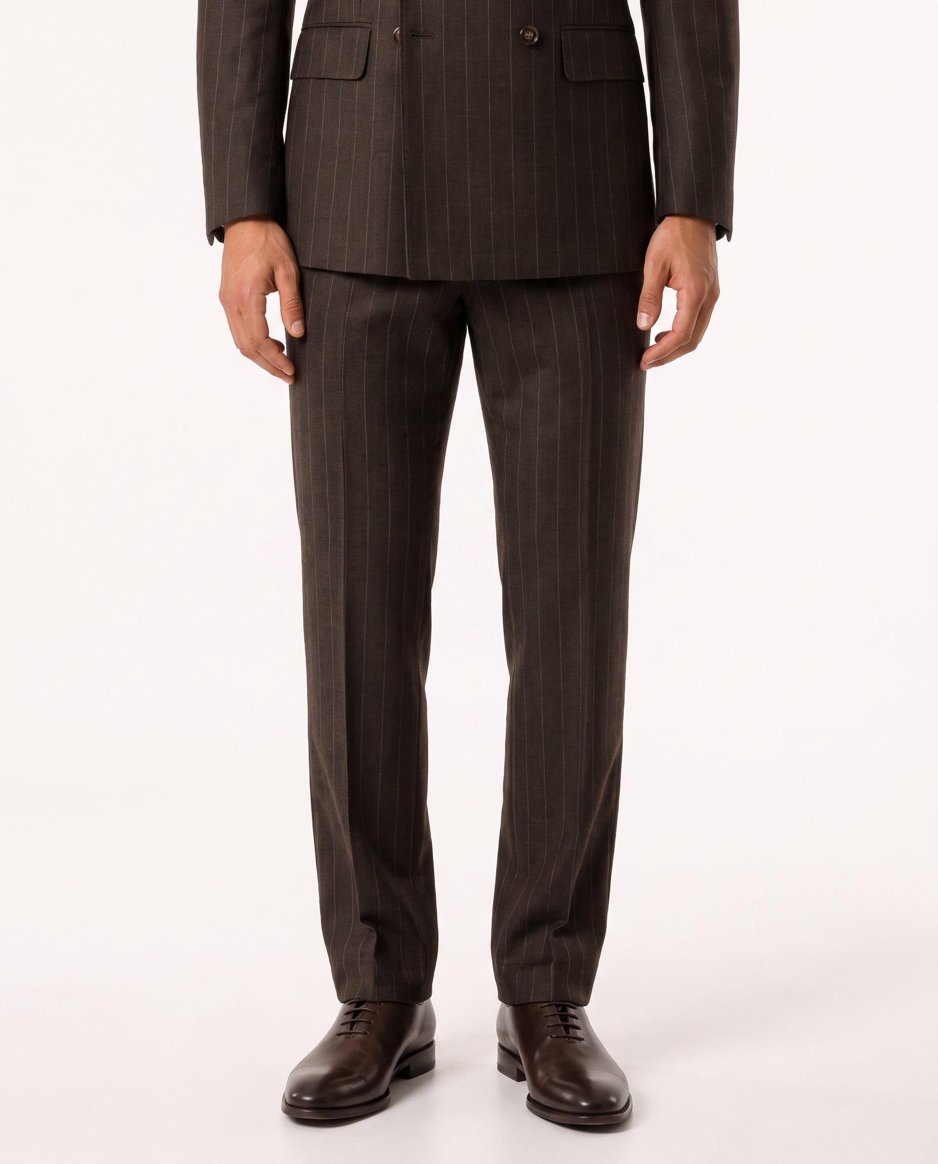 Paganini Double-Breasted Suit Brown