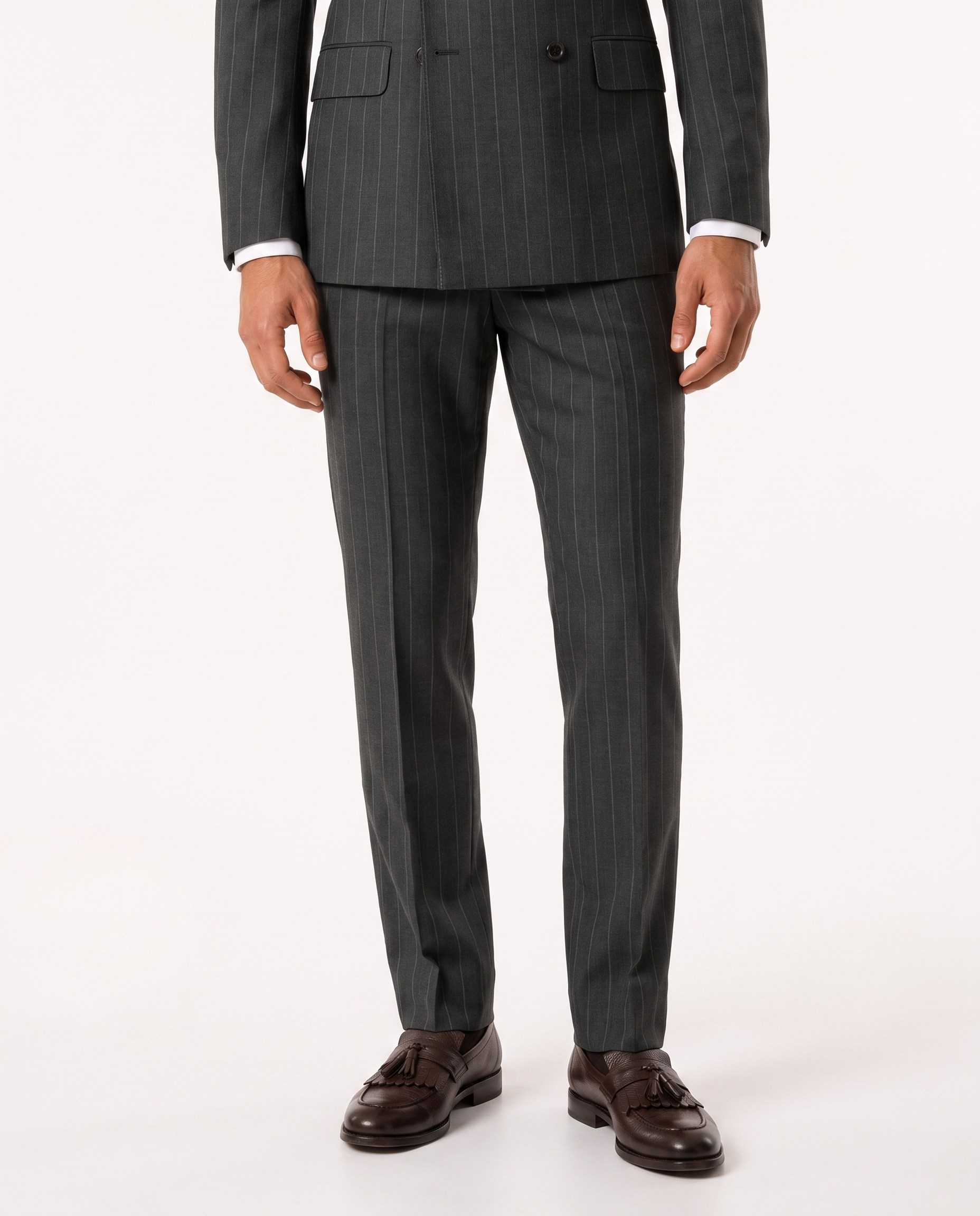 Paganini Double-Breasted Suit Khaki