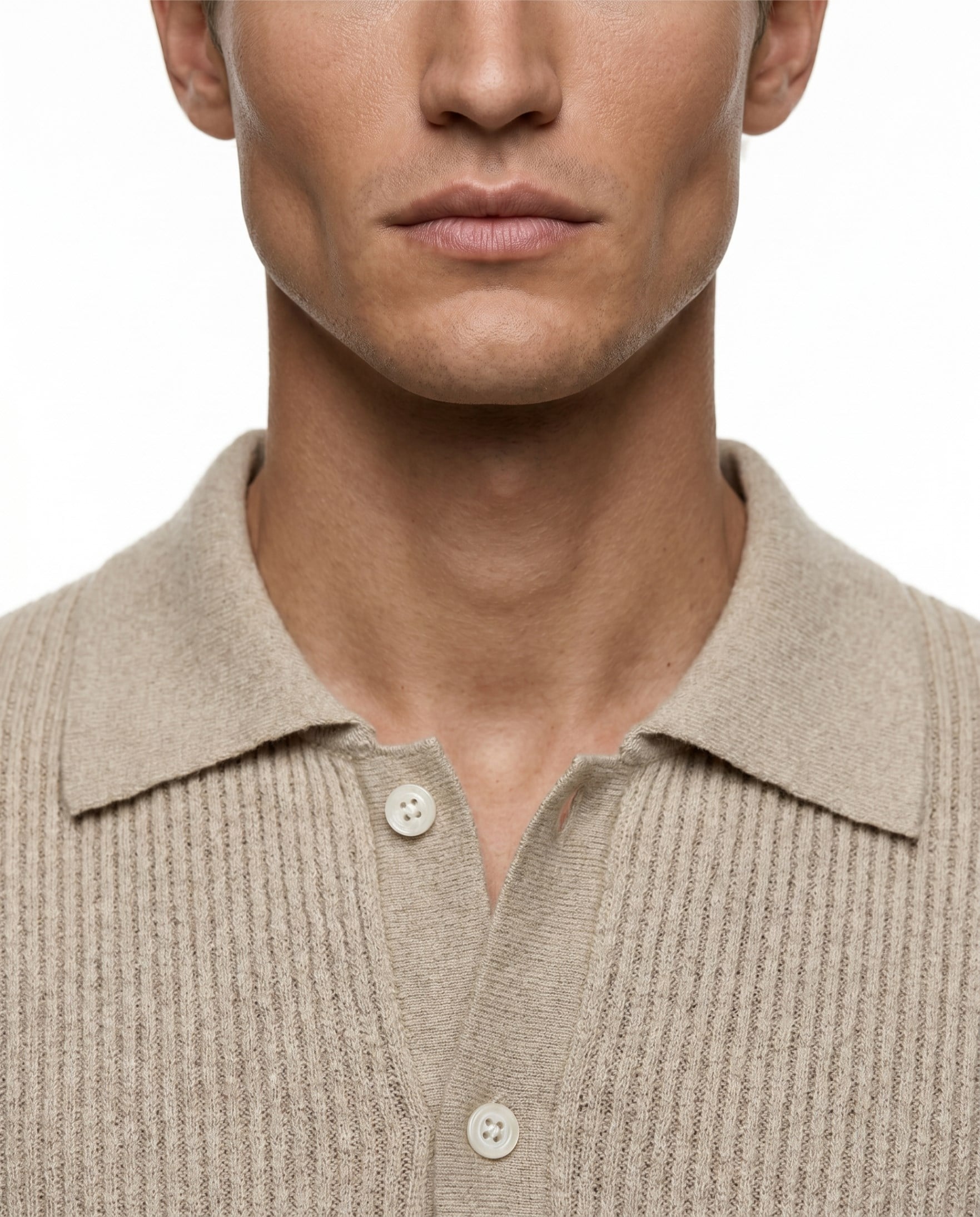 Refined Triko T-Shirt Bej