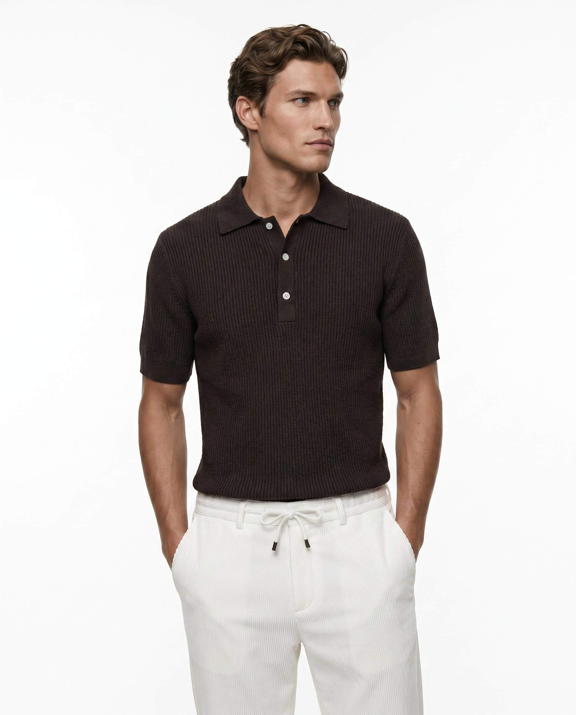 Refined Triko T-Shirt Brown