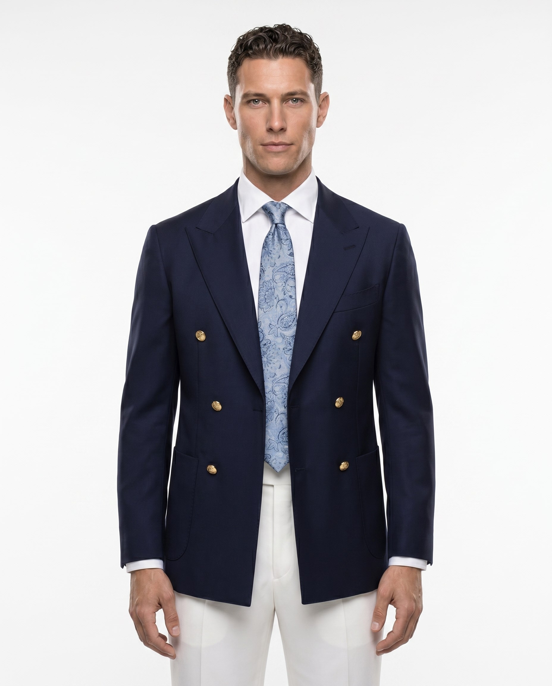 Rook Double-Breasted Jacket Navy