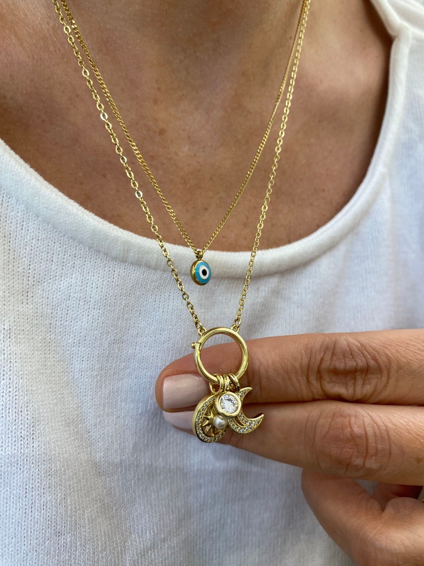 Özel Seri Pearl Charm Kolye