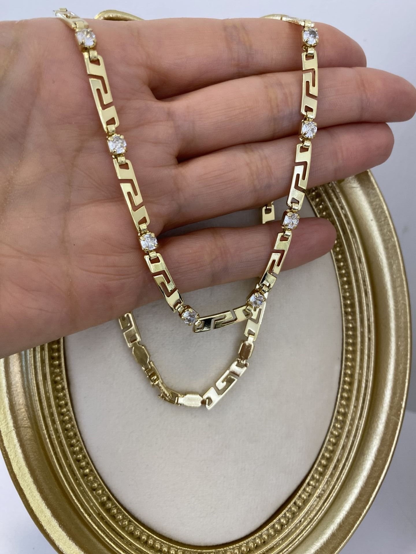 Özel Seri Taşlı Grek Model Kolye
