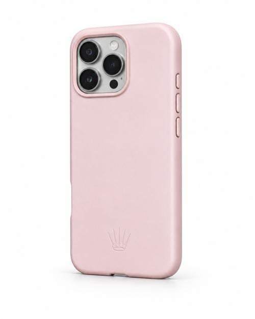 Triton Iphone 15 Pro Max Pembe Kılıf Magsafe Özellikli Deri Kılıf