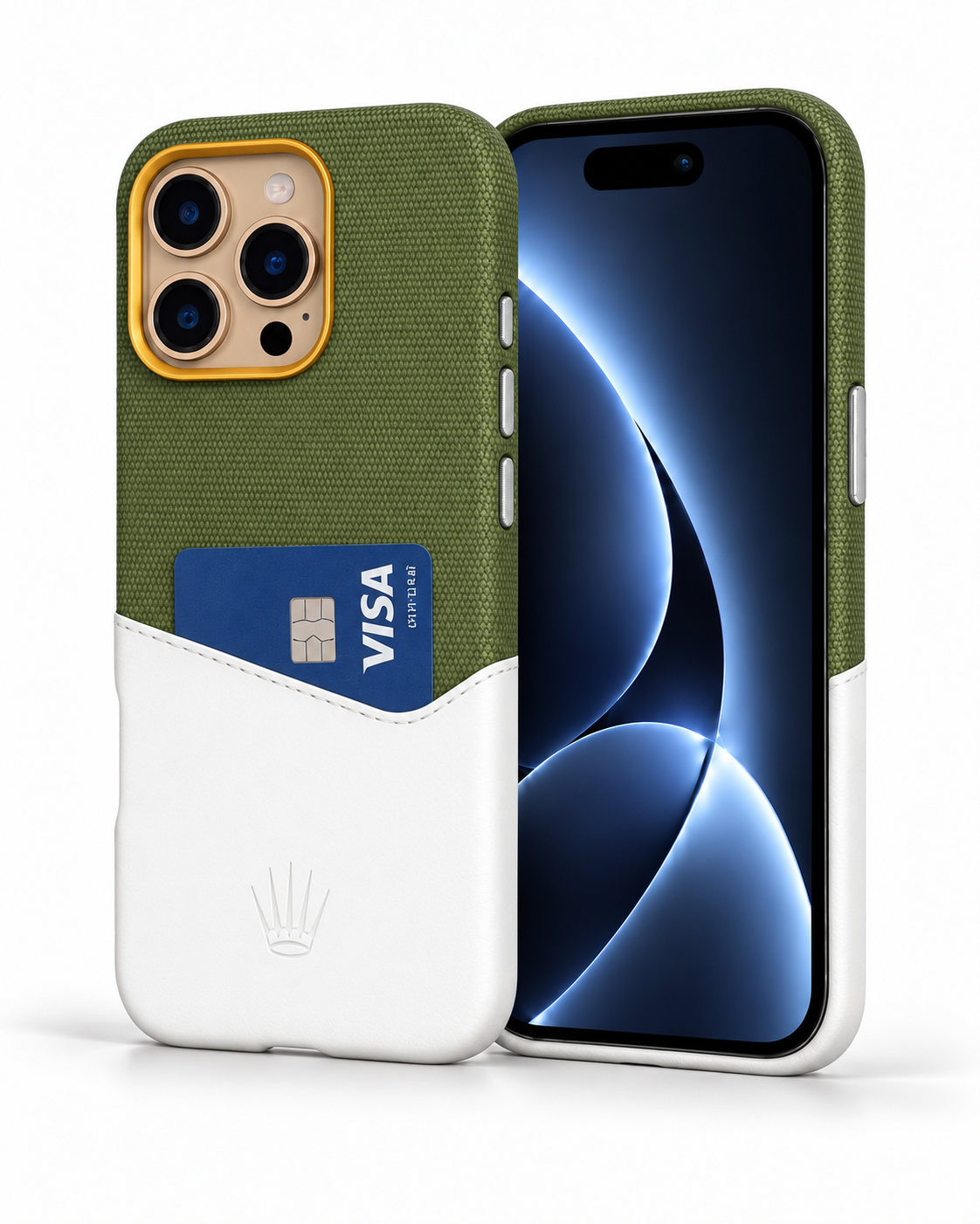 Nova Iphone 16 Pro Max Deri Kartlıklı Telefon Kılıfı Yeşil-Beyaz Şık ve Koruyucu16 Pro MaxWATCHOFROYALnovaNova Iphone 16 Pro Max Deri Kartlıklı Telefon Kılıfı Yeşil-Beyaz Şık ve Koruyucu