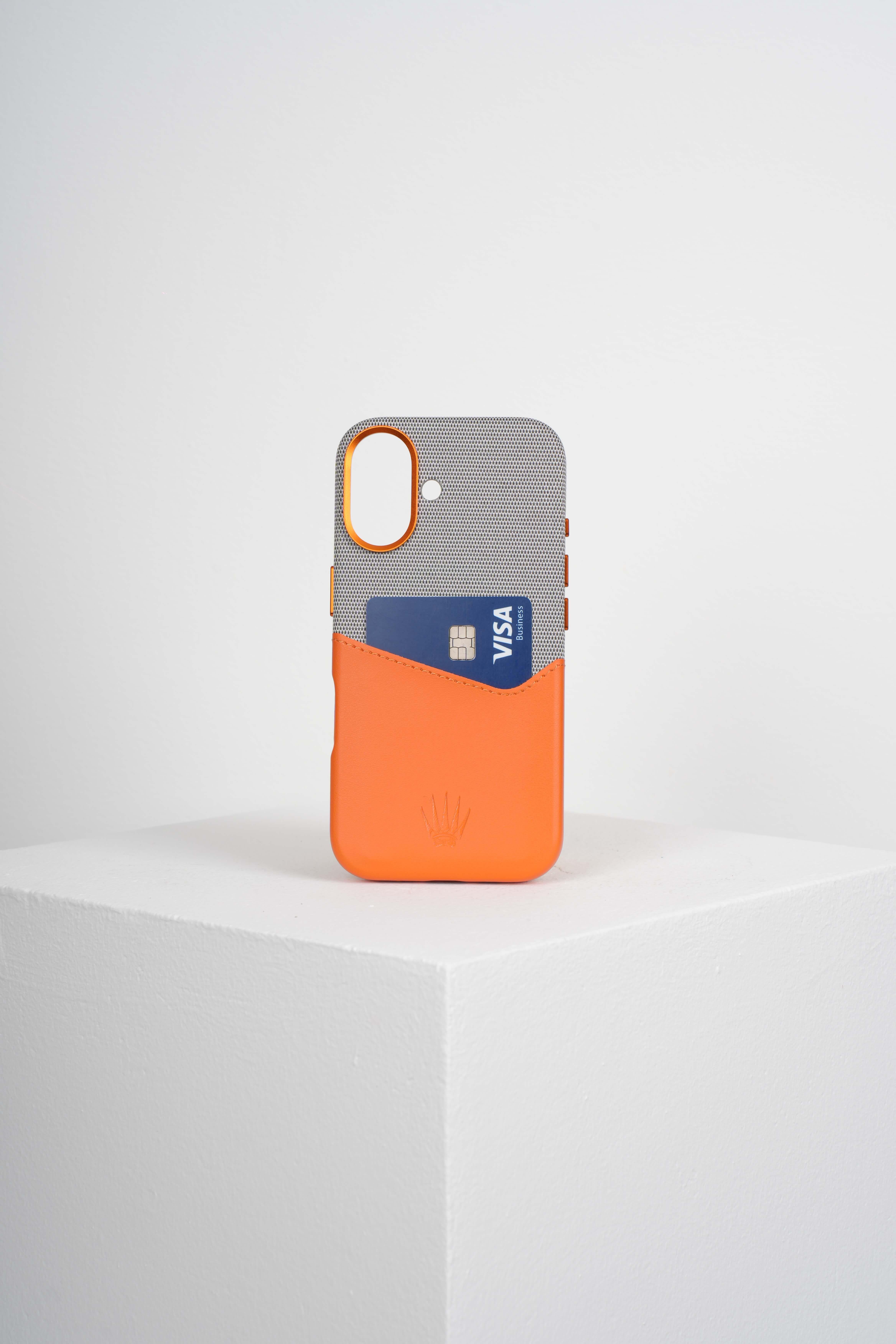 Nova Iphone 16 Deri Kartlıklı Telefon Kılıfı Turuncu-Gri Şık ve Koruyucu16WATCHOFROYALnovaNova Iphone 16 Deri Kartlıklı Telefon Kılıfı Turuncu-Gri Şık ve Koruyucu