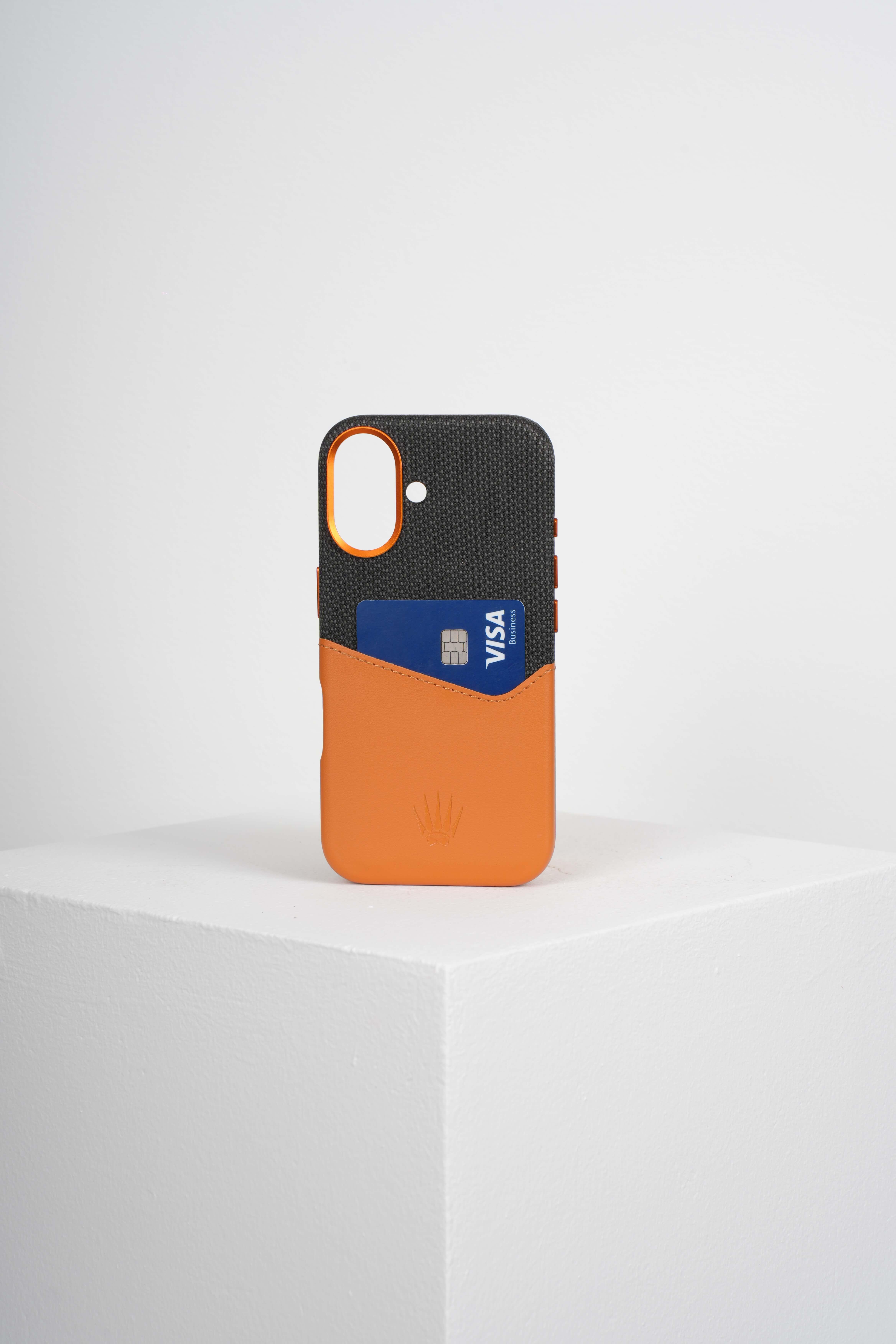 Nova Iphone 16 Deri Kartlıklı Telefon Kılıfı Siyah-Turuncu Şık ve Koruyucu16WATCHOFROYALnovaNova Iphone 16 Deri Kartlıklı Telefon Kılıfı Siyah-Turuncu Şık ve Koruyucu