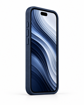 Bexocase Iphone 18 Pro Max Lacivert Manyetik Özellikli Deri Kılıf 