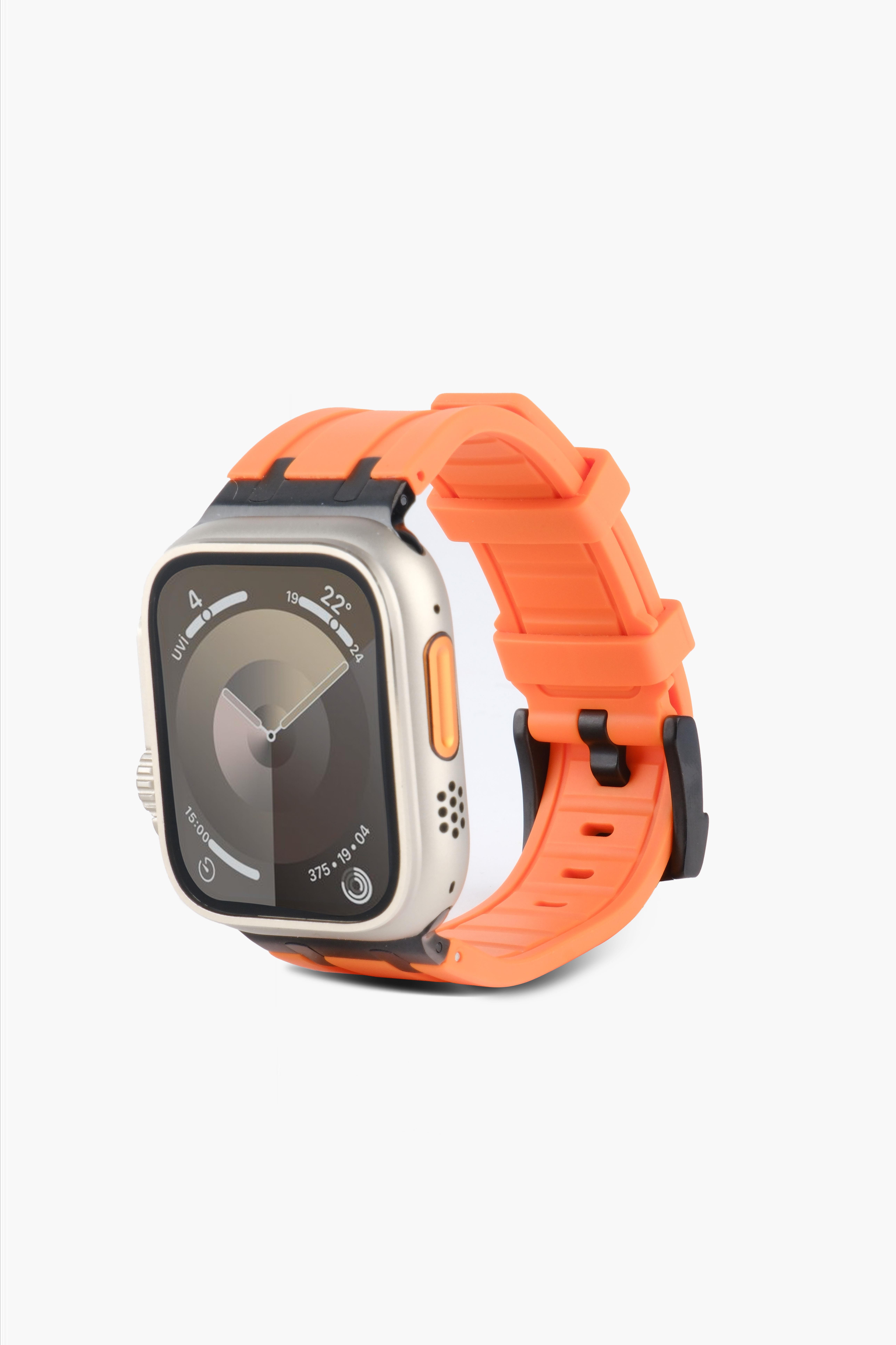 Apple Slikon Saat Kayışı Siyah Turuncu watch ultra 9 8 7 6 SE 5  49mm 45 mm 44 mm 42 mmApple KordonWATCHOFROYALappleslknApple Slikon Saat Kayışı Siyah Turuncu watch ultra 9 8 7 6 SE 5  49mm 45 mm 44 mm 42 mm