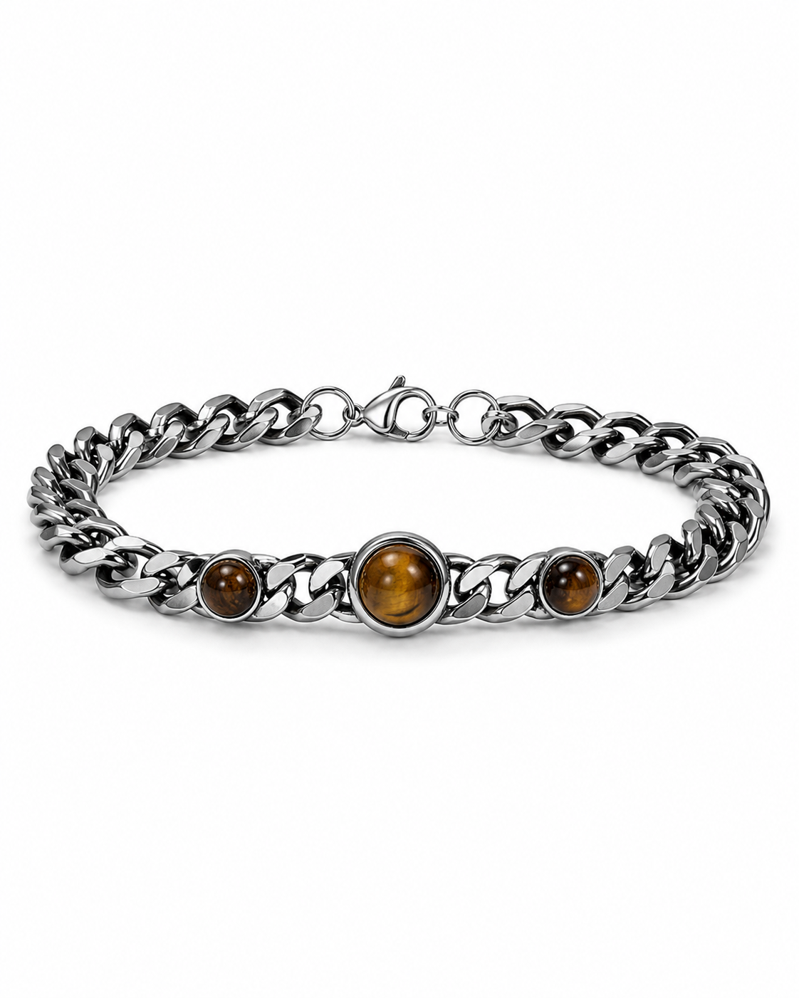 Beaded natural stone Silver Yellow Çelik Bileklik BileklikWATCHOFROYALBeadedBeaded natural stone Silver Yellow Çelik Bileklik 