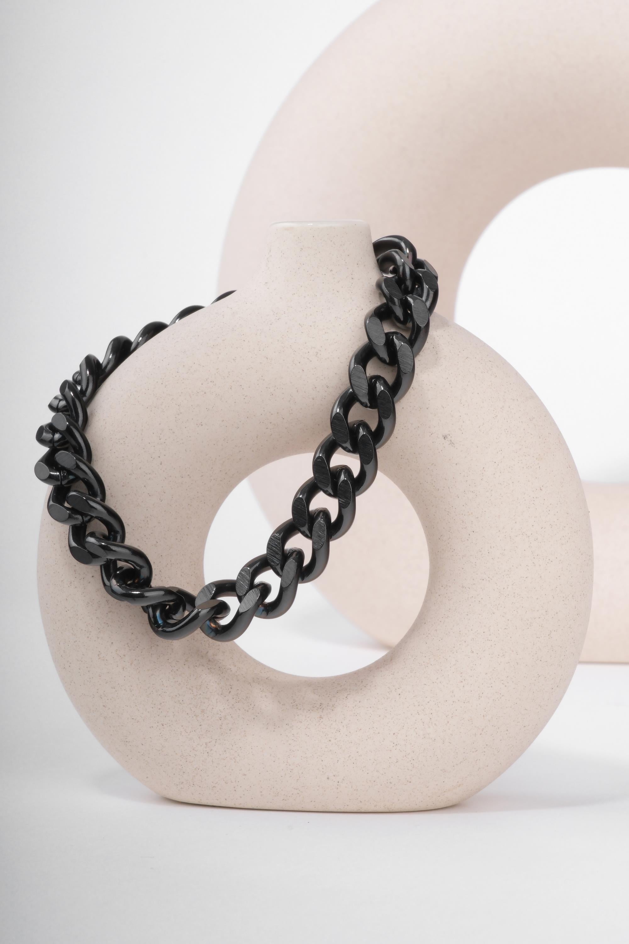 CHAIN BANGLE BLACK ÇELİK BİLEKLİKBİLEKLİKWATCHOFROYALCHAINCHAIN BANGLE BLACK ÇELİK BİLEKLİK