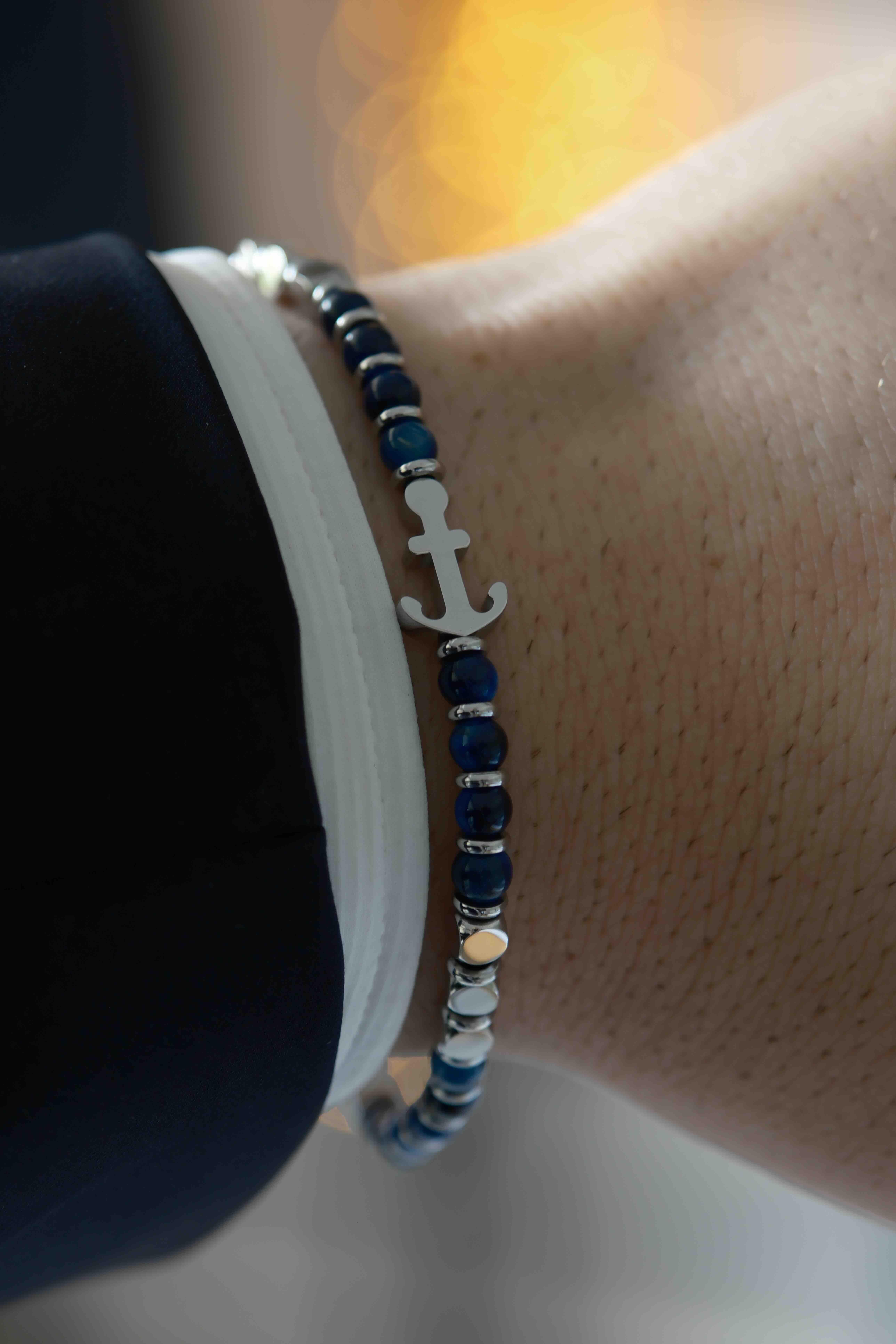 Marine Natural Stone Mavi Çelik Bileklik BileklikWATCHOFROYALMarineMarine Natural Stone Mavi Çelik Bileklik 