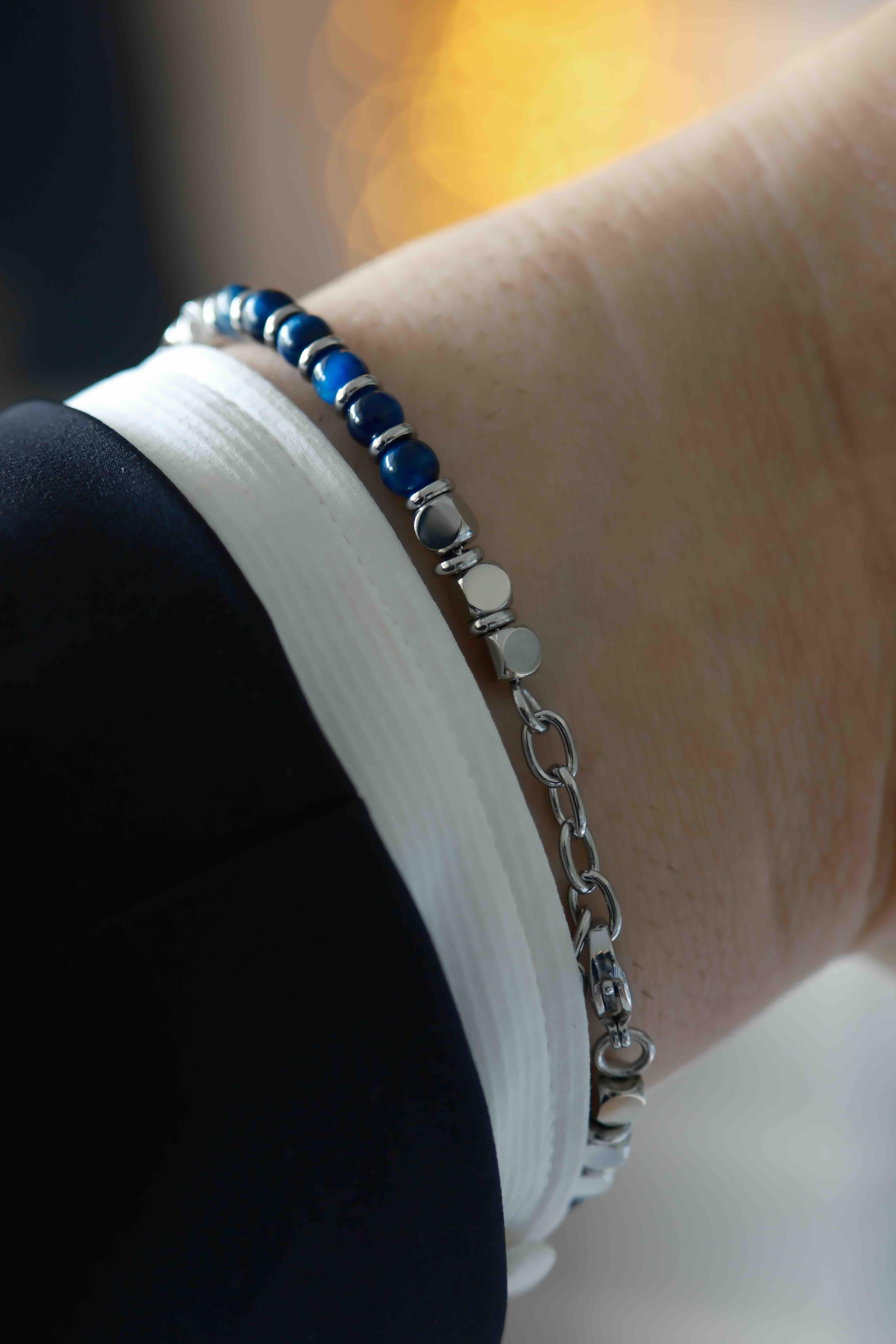 Marine Natural Stone Mavi Çelik Bileklik BileklikWATCHOFROYALMarineMarine Natural Stone Mavi Çelik Bileklik 