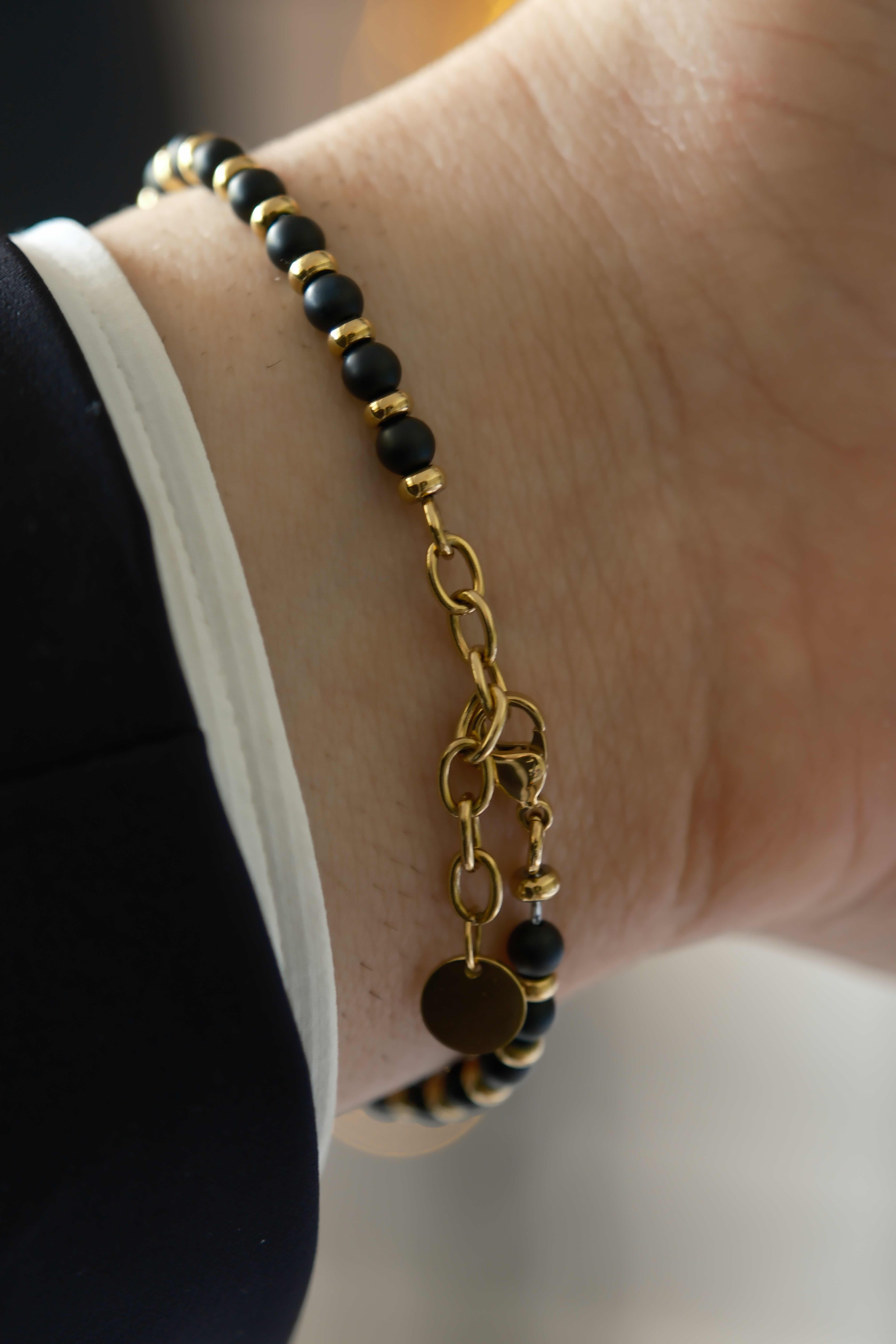 Martin natural stone Gold Çelik Bileklik BileklikWATCHOFROYALmartinMartin natural stone Gold Çelik Bileklik 