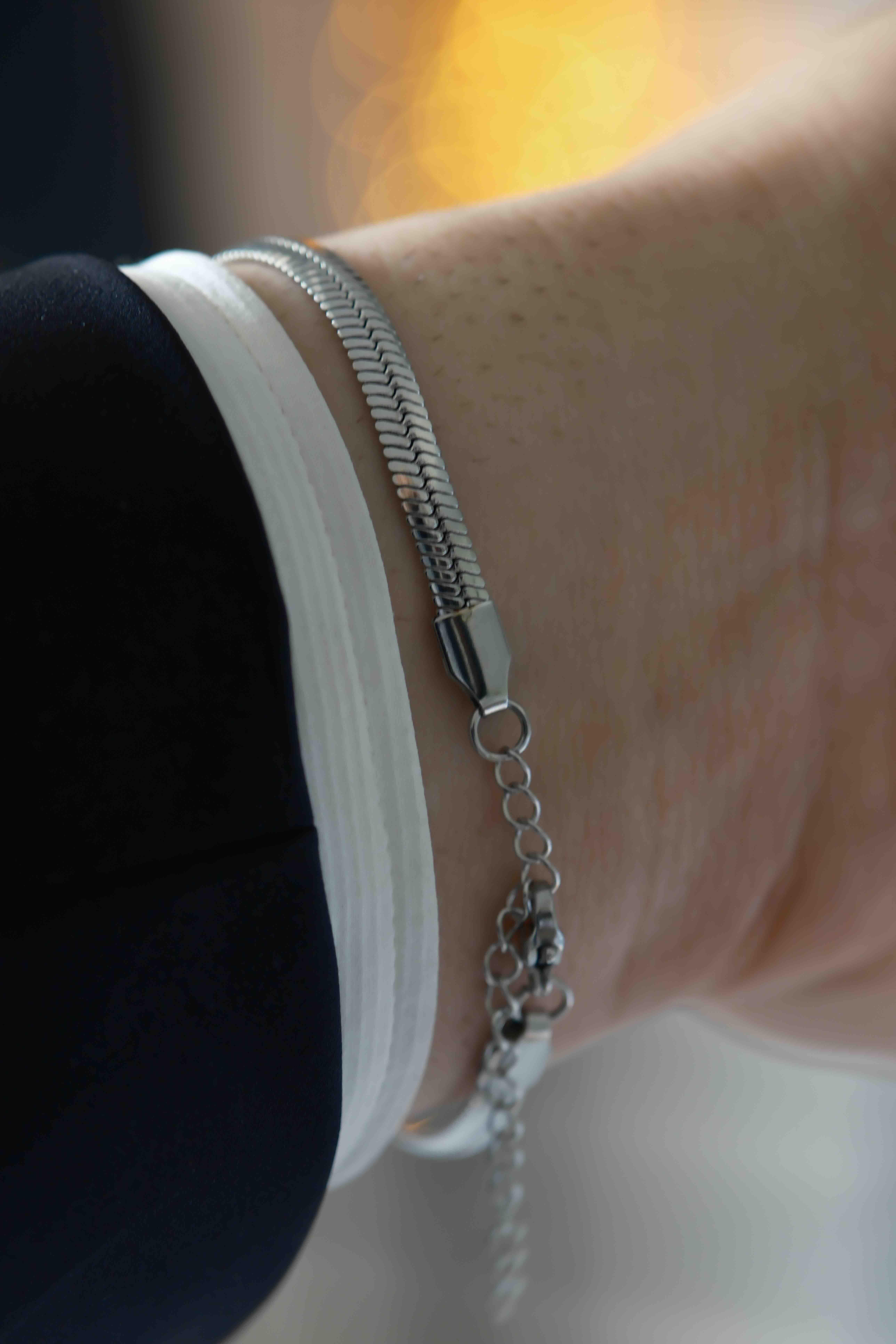 Python Flow Band Silver Çelik Bileklik BileklikWATCHOFROYALPython FlowPython Flow Band Silver Çelik Bileklik 