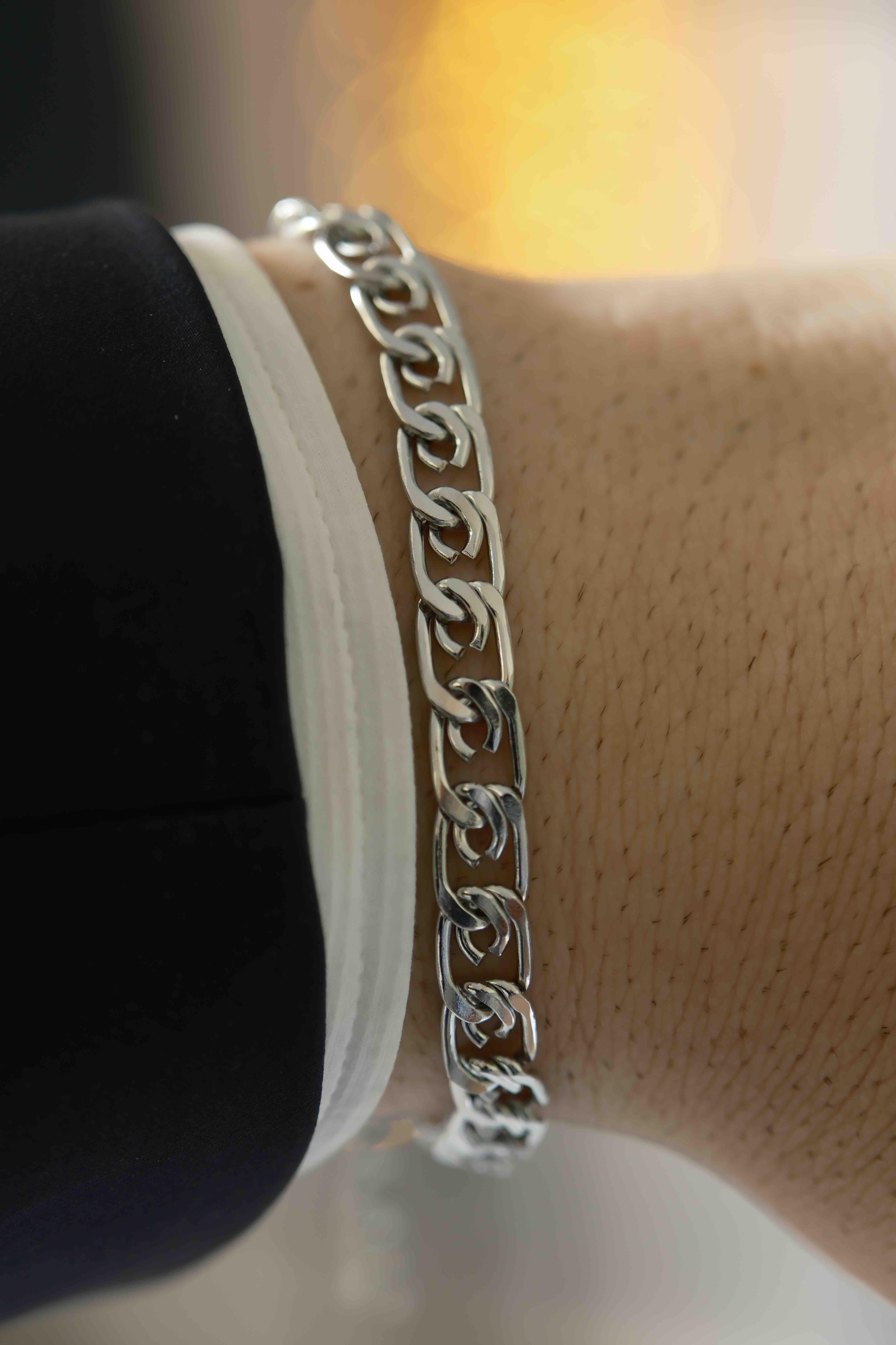 Sailor's Grip Chain Silver Çelik Bileklik BileklikWATCHOFROYALsailorsSailor's Grip Chain Silver Çelik Bileklik 