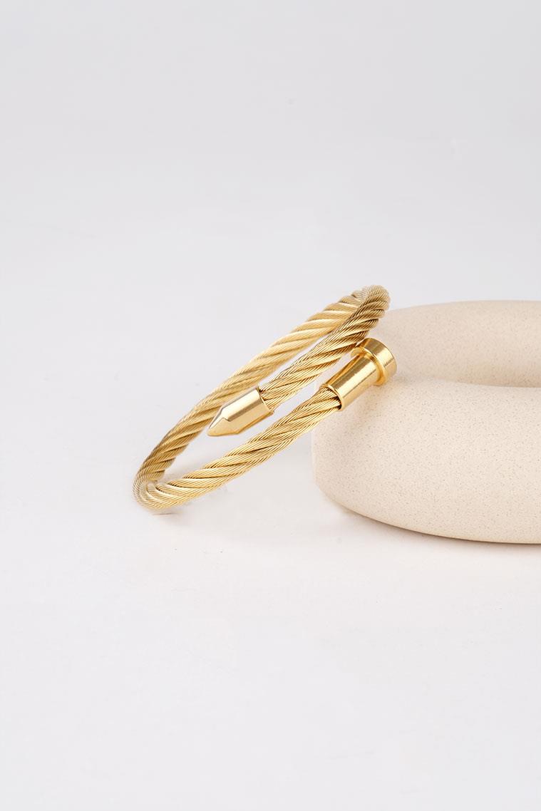 THICK MATEO GOLD ÇELİK BİLEKLİK BileklikWATCHOFROYALTHICKMATEOTHICK MATEO GOLD ÇELİK BİLEKLİK 