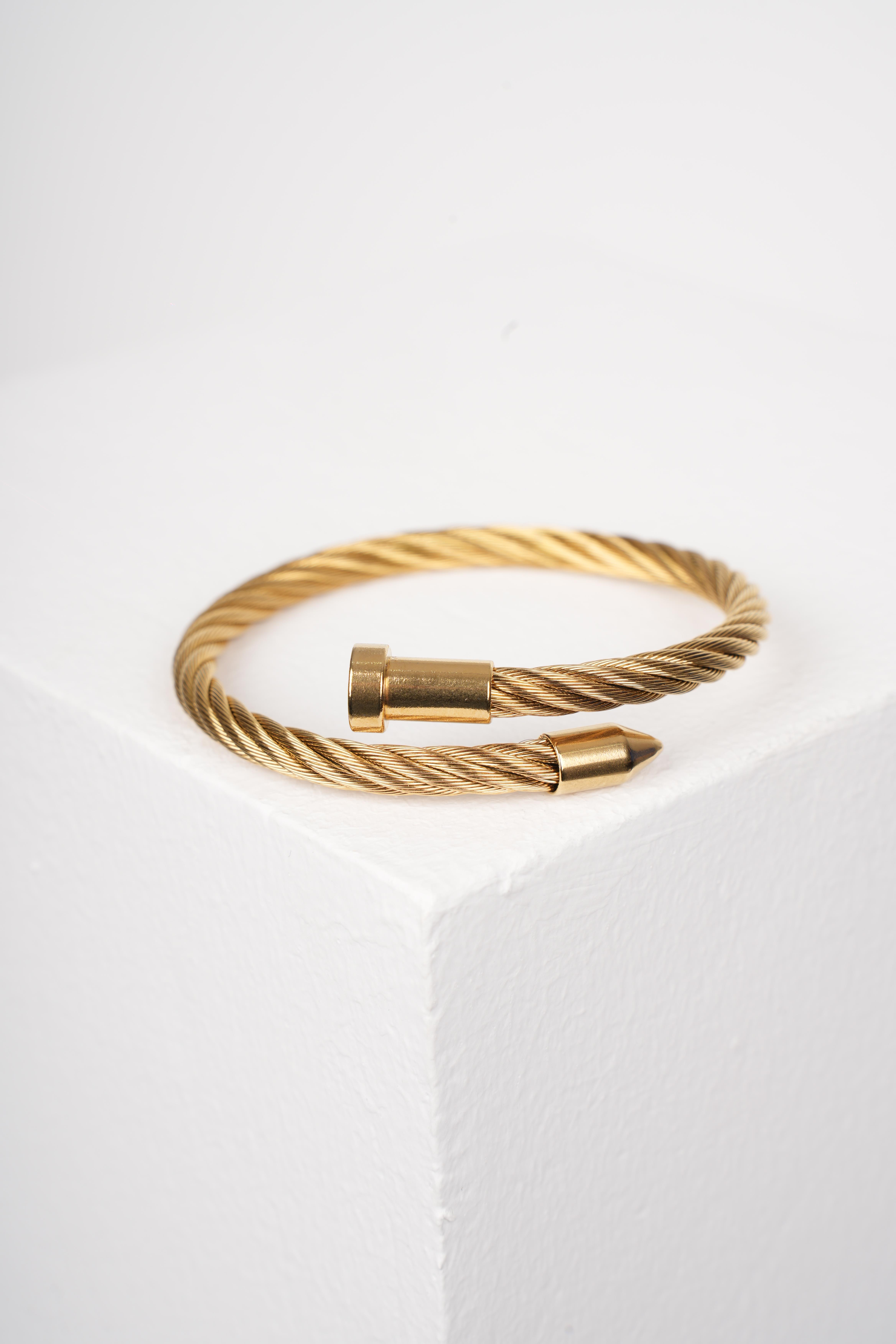 THICK MATEO GOLD ÇELİK BİLEKLİK BileklikWATCHOFROYALTHICKMATEOTHICK MATEO GOLD ÇELİK BİLEKLİK 